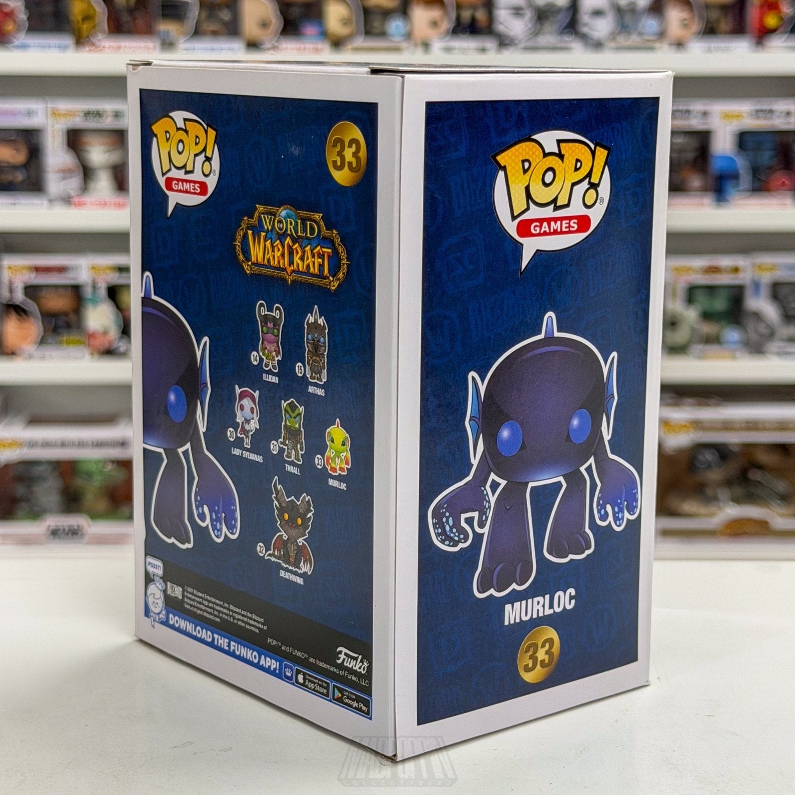 Funko Pop Games World of Warcraft WoW Murloc Blow Glow Blizzard 33 Vinyl Figure