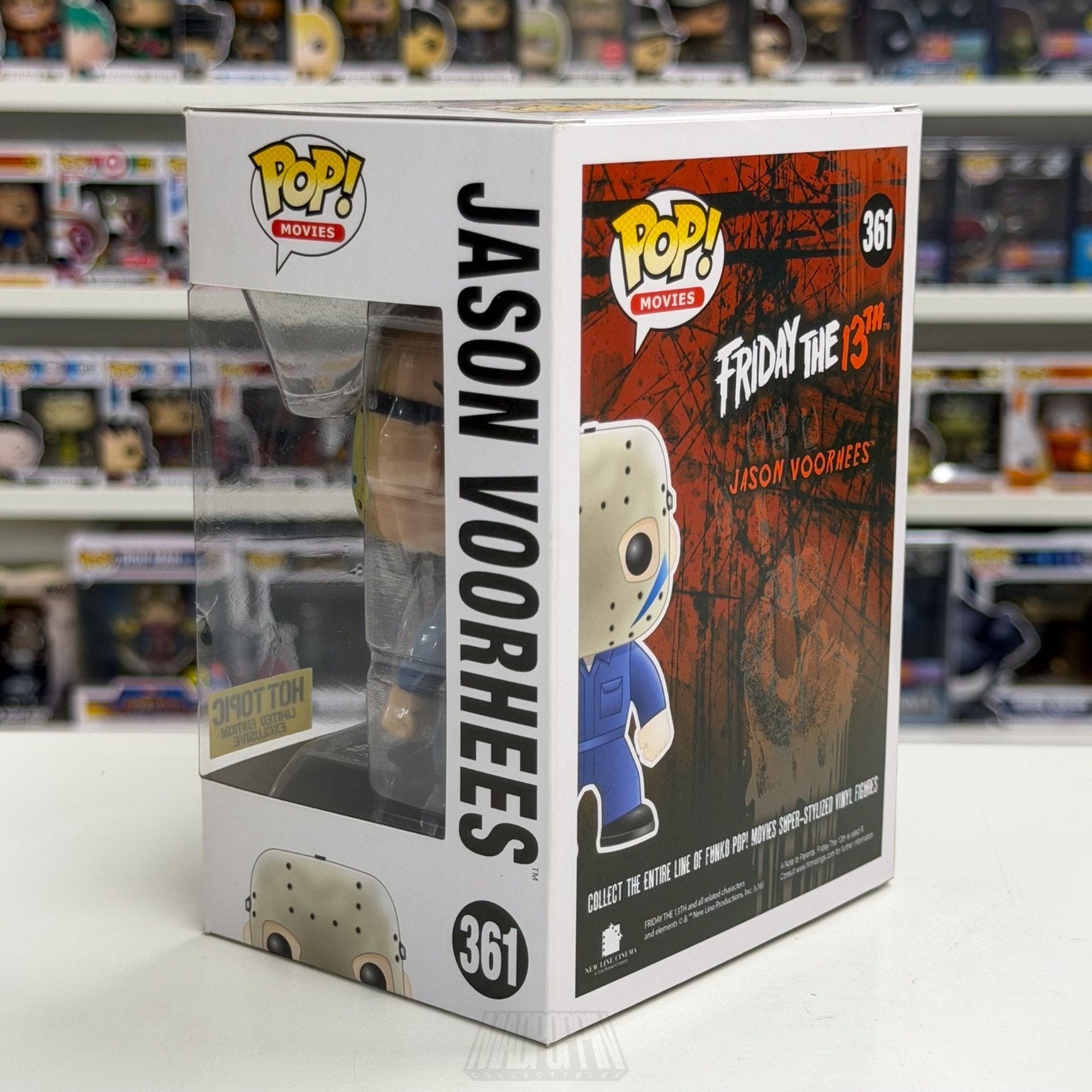 Funko Pop Movies Friday 13th Jason Voorhees Part V Blue Hot Topic 361 Toy Figure
