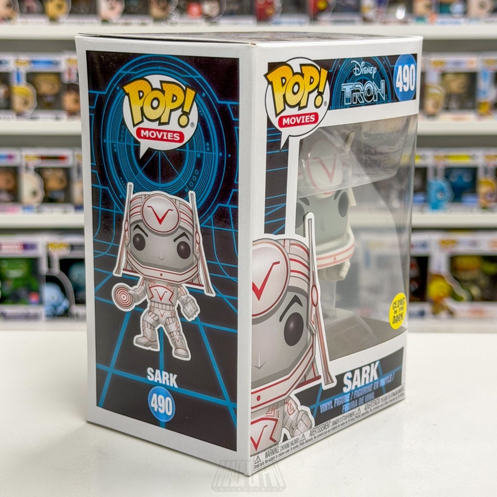 Funko Pop Movies Disney Tron Sark Glow in the Dark 490 Sci-Fi Game Vinyl Figure