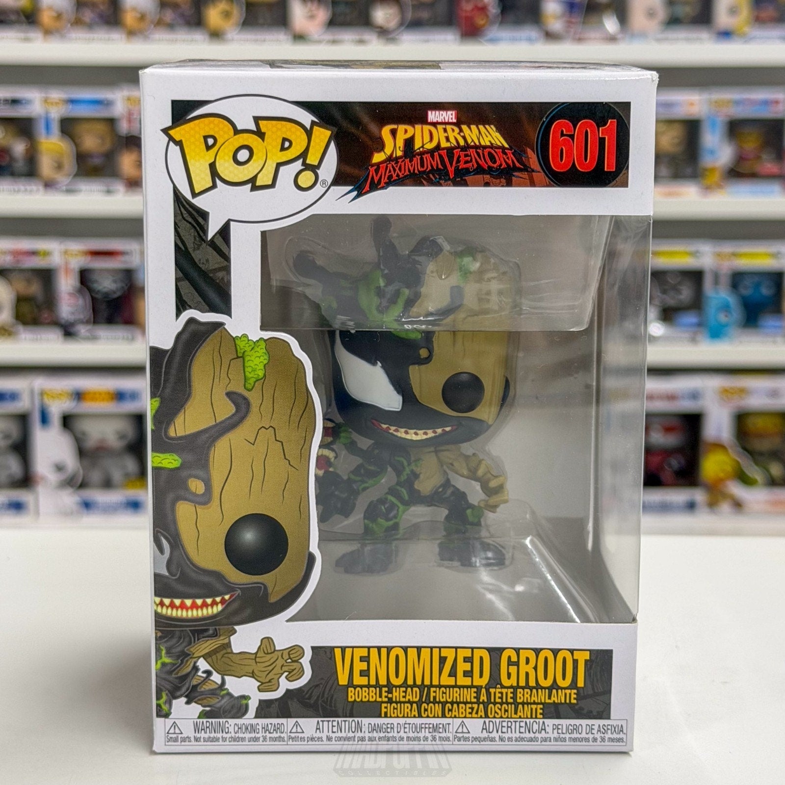 Funko Pop Marvel Spider-Man Maximum Venomized Groot 601 Symbiote Vinyl Figure