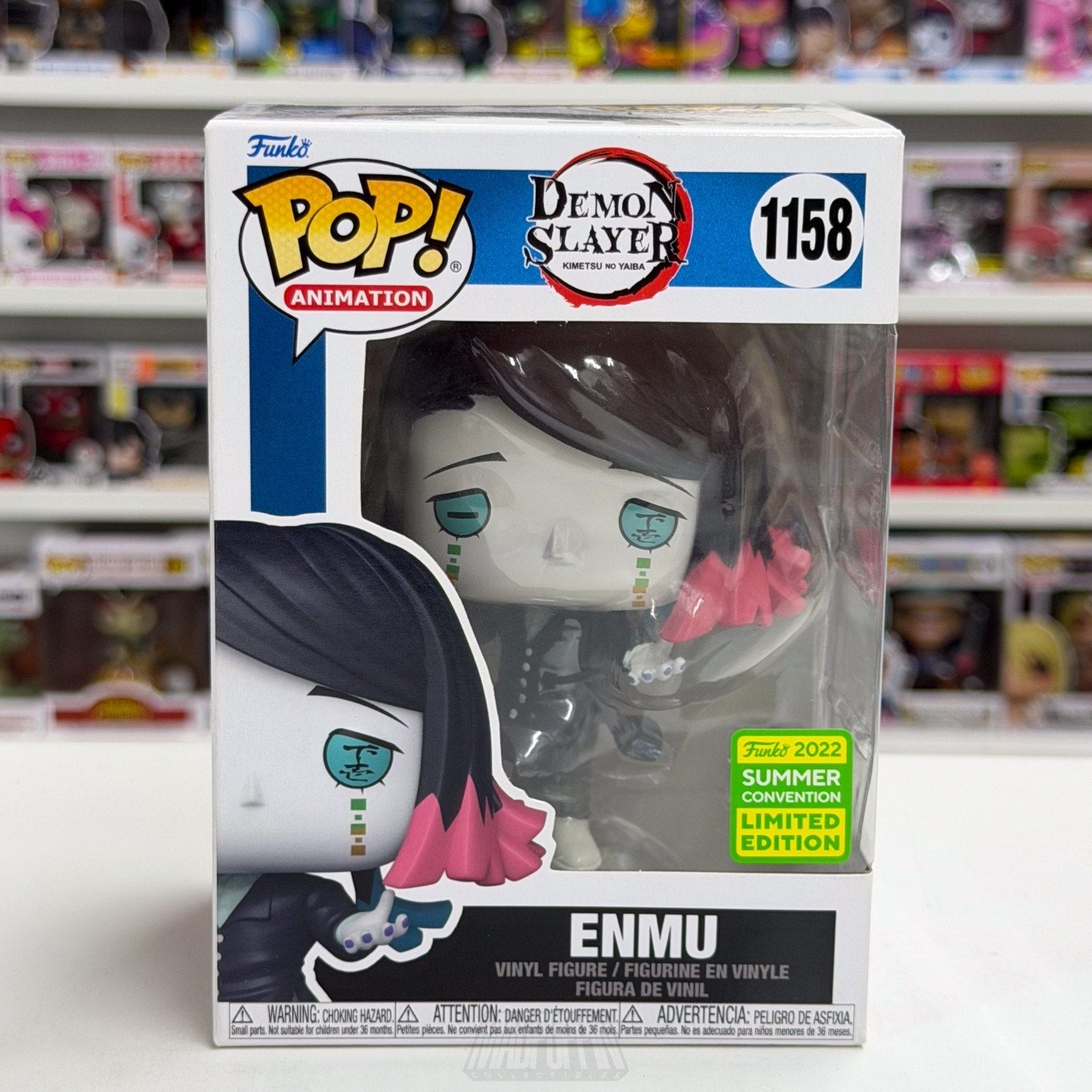 Funko Pop Anime Demon Slayer Enmu SDCC Con 1158 Japanese Manga Toy Vinyl Figure