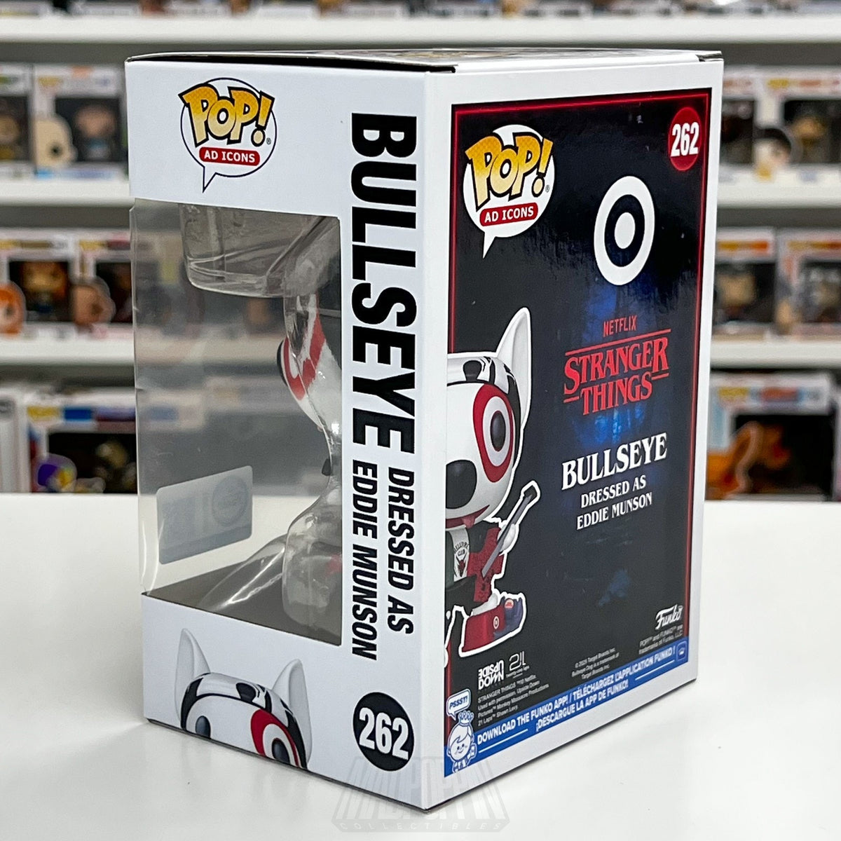 Funko Pop Ad Icons Target Stranger Things Bullseye As Eddie Munson 262 Toy Vinyl