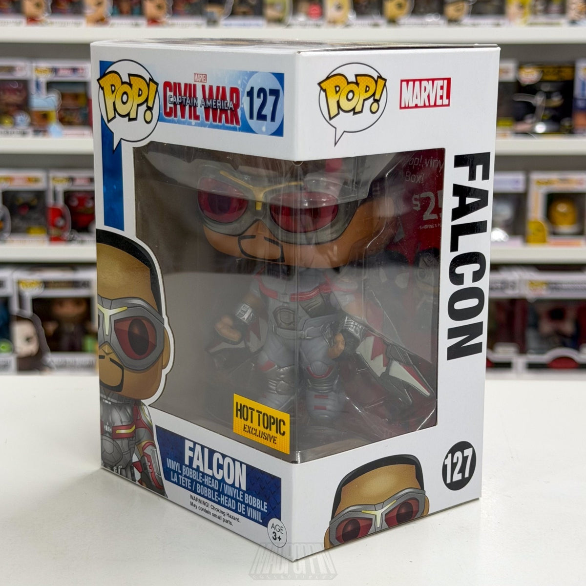 Funko Pop Marvel Captain America Civil War Falcon Hot Topic 127 Vinyl Figure