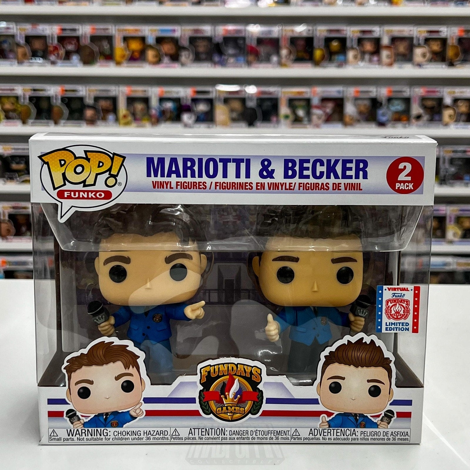 Funko Pop Mariotti & Becker 2 Pack Fundays Vinyl Figures 2021 Limited Edition