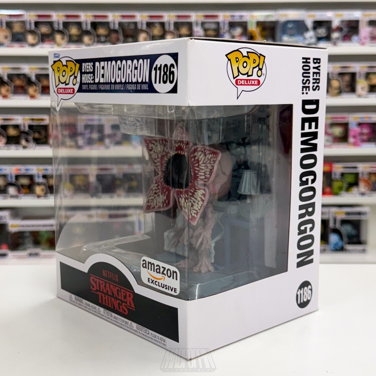 Funko Pop TV Deluxe Stranger Things Byers House Demogorgon Amazon 1186 Figure