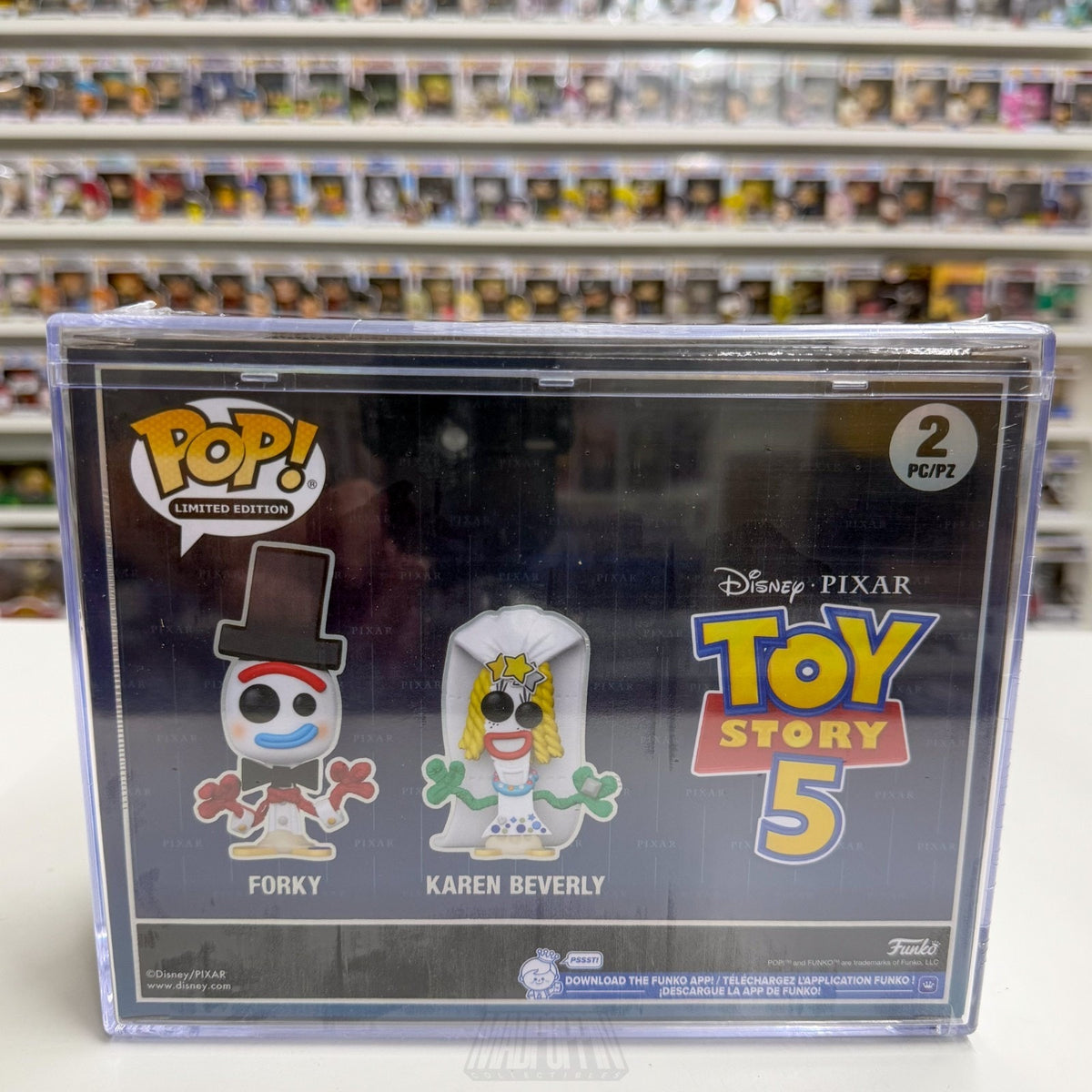 Funko Pop Disney Toy Story 5 Forky & Karen Beverly 2 Pack SDCC 2026 CON STICKER