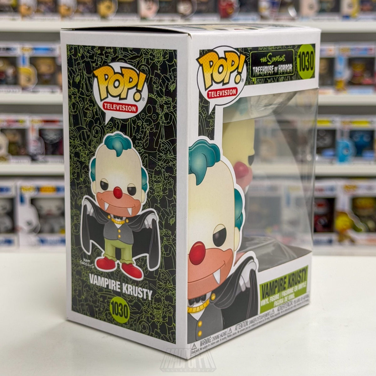 Funko Pop TV Simpsons Treehouse of Horror Vampire Krusty 1030 Clown Vinyl Figure