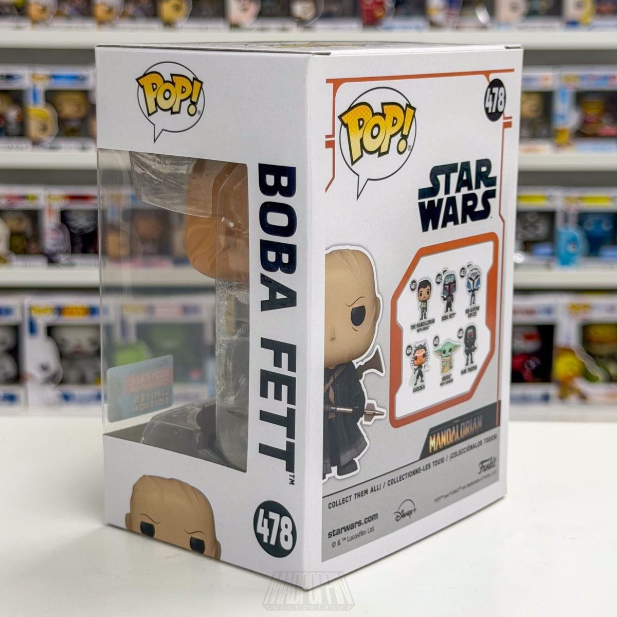 Funko Pop Star Wars Mandalorian Boba Fett NYCC Fall Con 478 Hunter Vinyl Figure