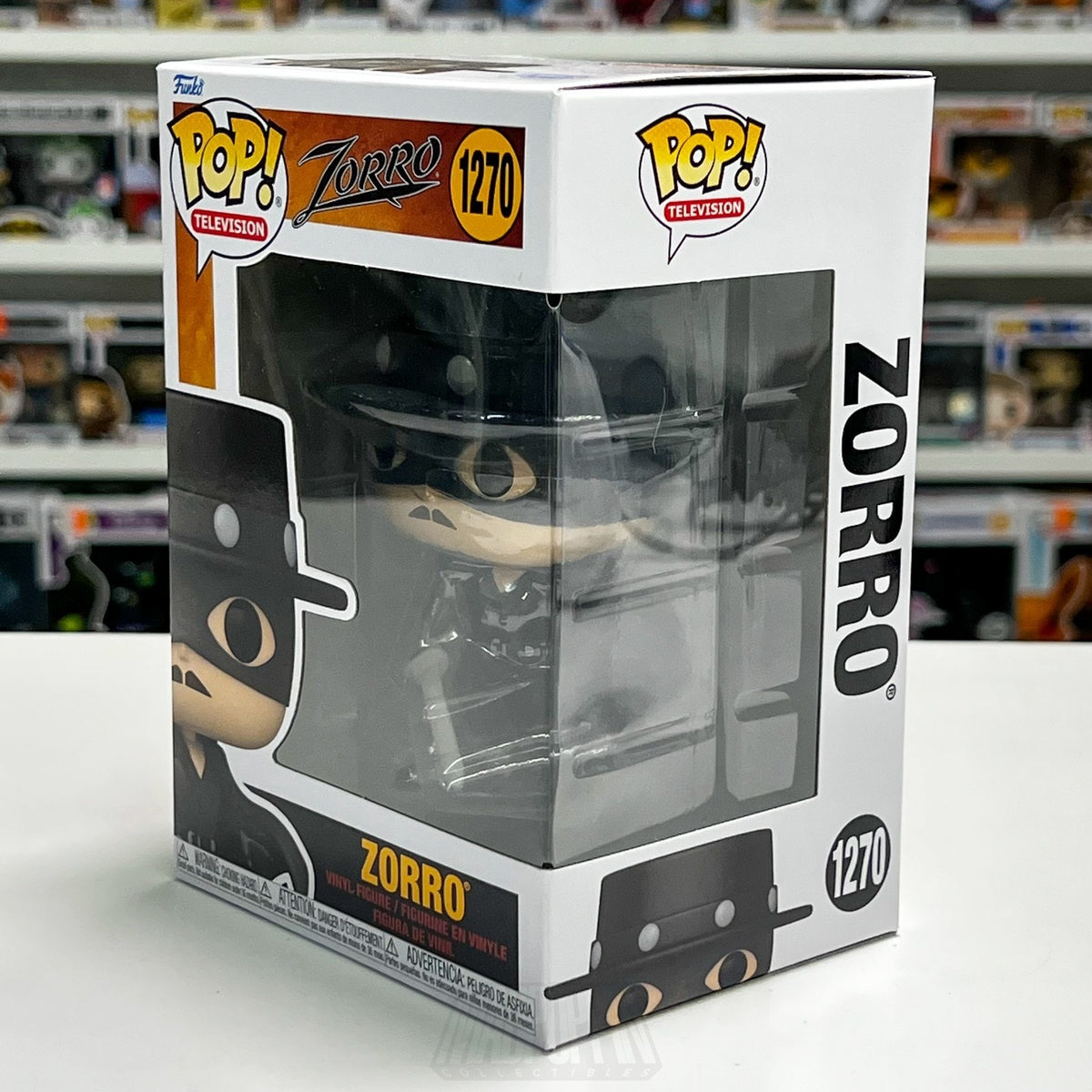 Funko Pop Television Zorro 1270 Masked Vigilante TV Show Vinyl Figure Disney NIB