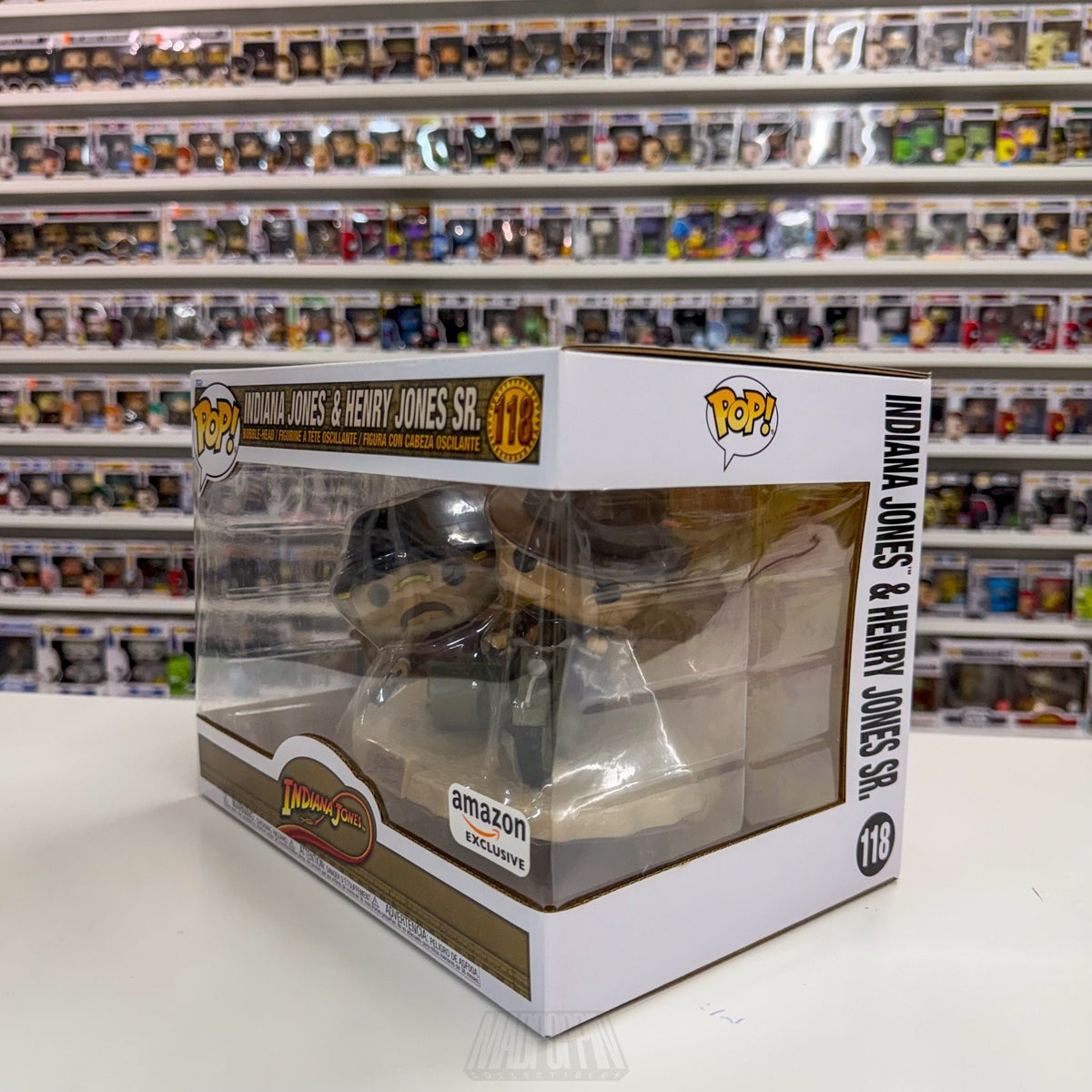 Funko Pop Deluxe Indiana Indy Jones & Henry Jones Sr Amazon 118 Toy Vinyl Figure