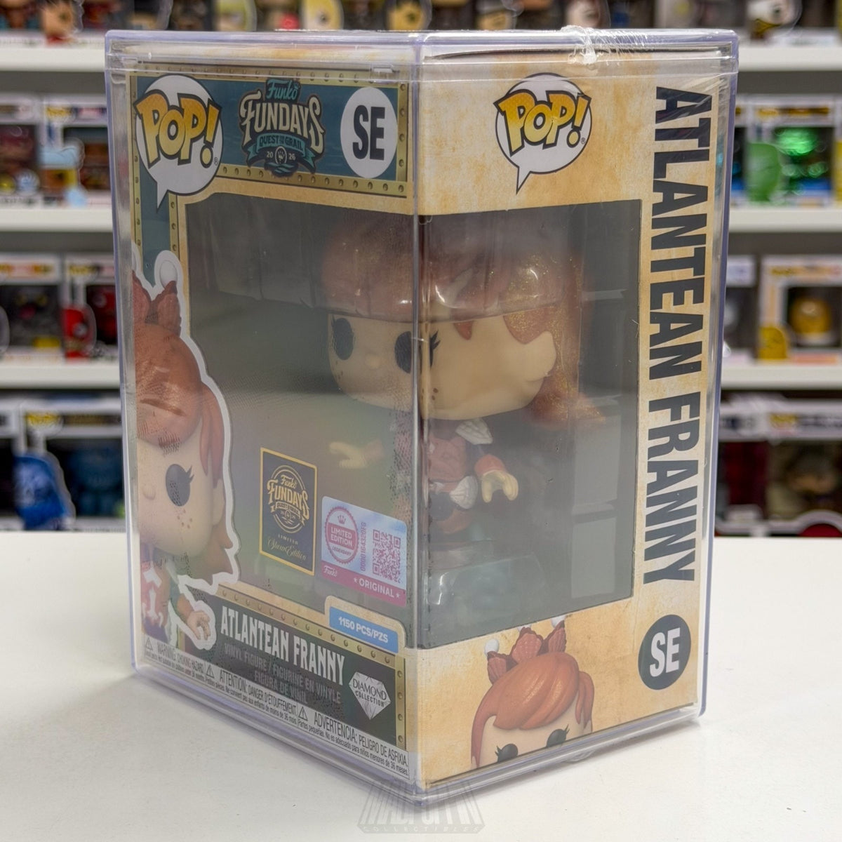 Funko Pop Fundays Atlantean Franny Diamond SE 1150 Grail SDCC 2026 CON STICKER