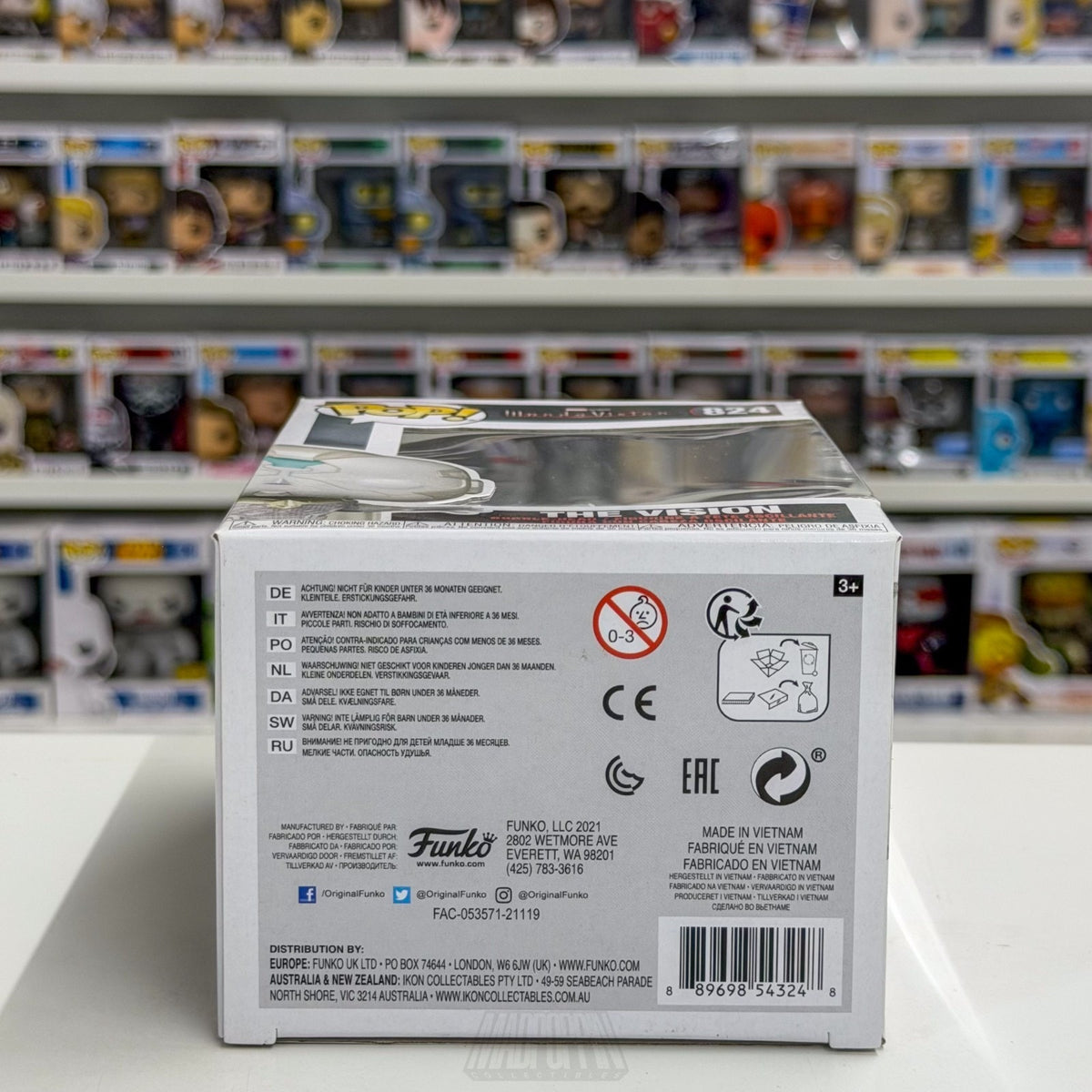 Funko Pop Marvel Wandavision The Vision White 824 Synthezoid Toy Vinyl Figure