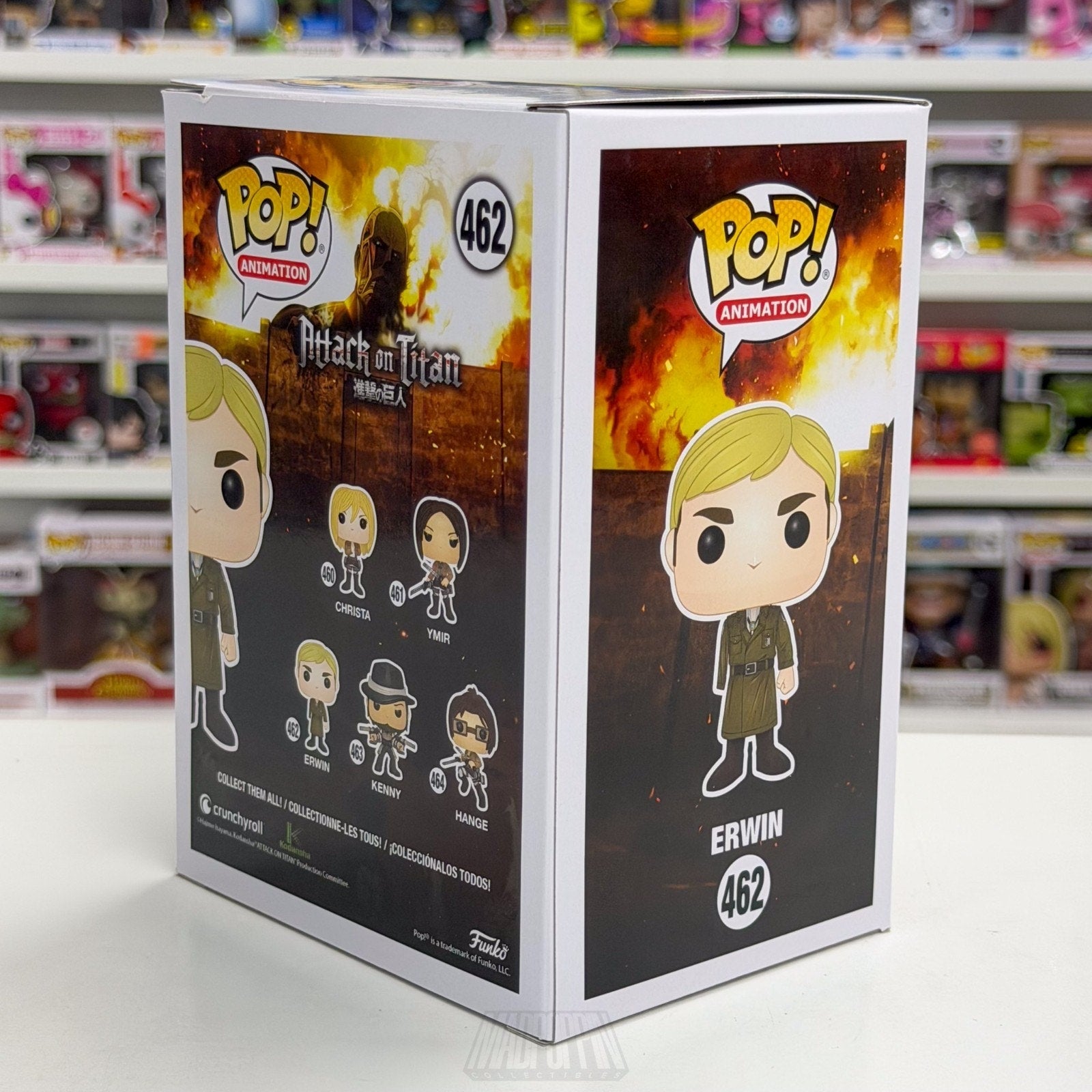 Funko Pop Anime Attack on Titan Erwin Smith 462 Japanese Manga Toy Vinyl Figure