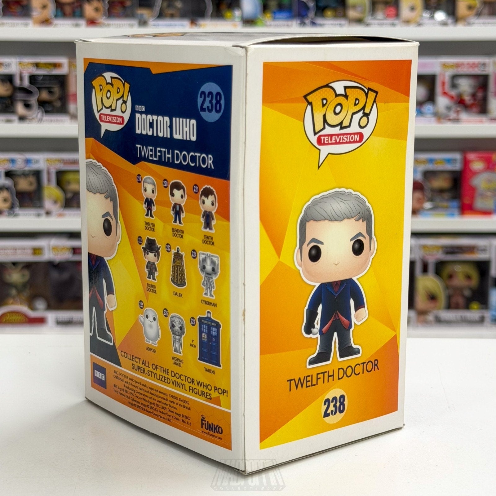 Funko Pop TV BBC Doctor Who Twelfth Doctor Hot Topic 238 Sci-Fi Toy Vinyl Figure