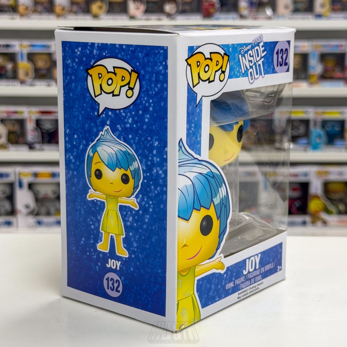 Funko Pop Disney Pixar Inside Out Joy 132 Vaulted Animation Emotion Vinyl Figure