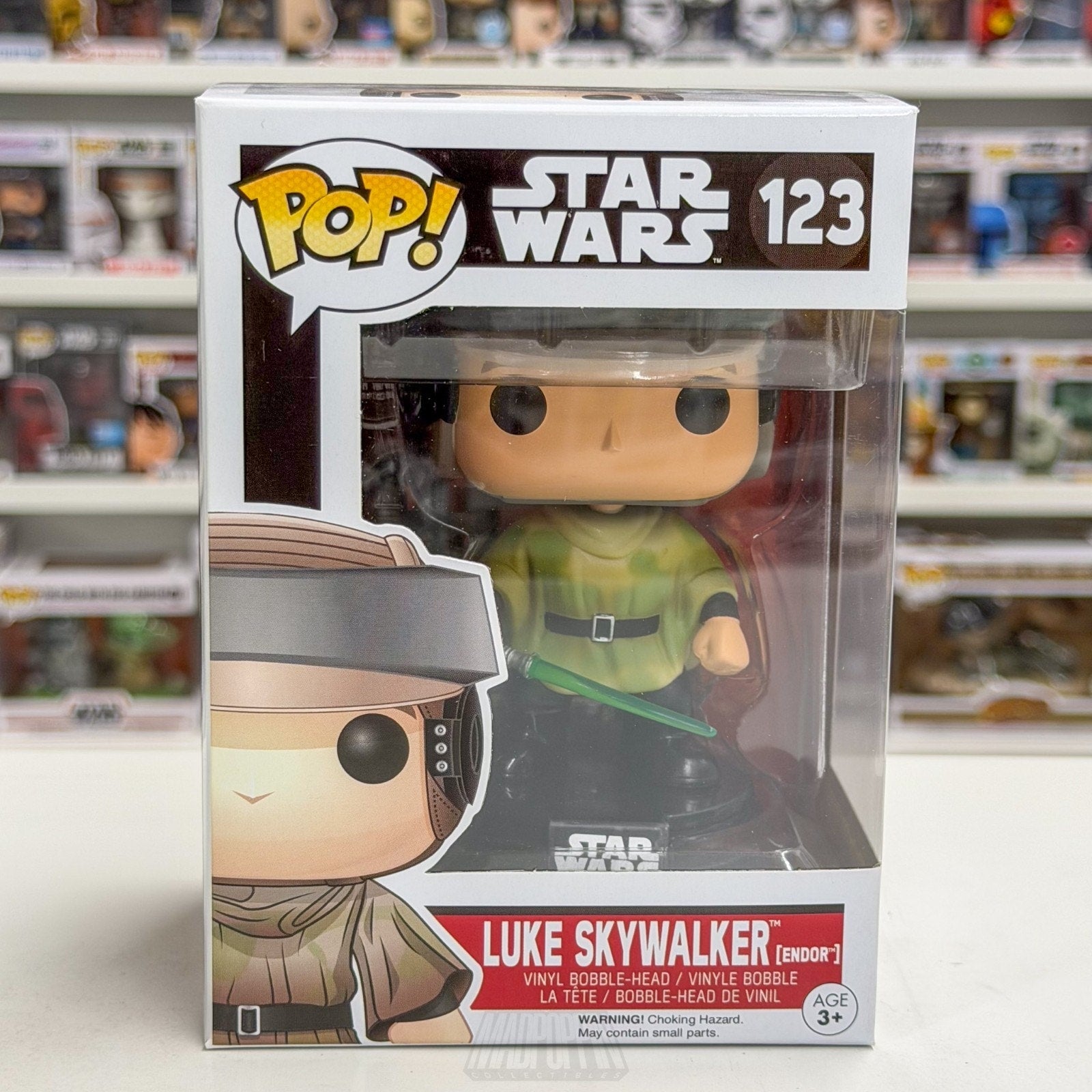 Funko Pop Star Wars Return of the Jedi Luke Skywalker Endor 123 Toy Vinyl Figure