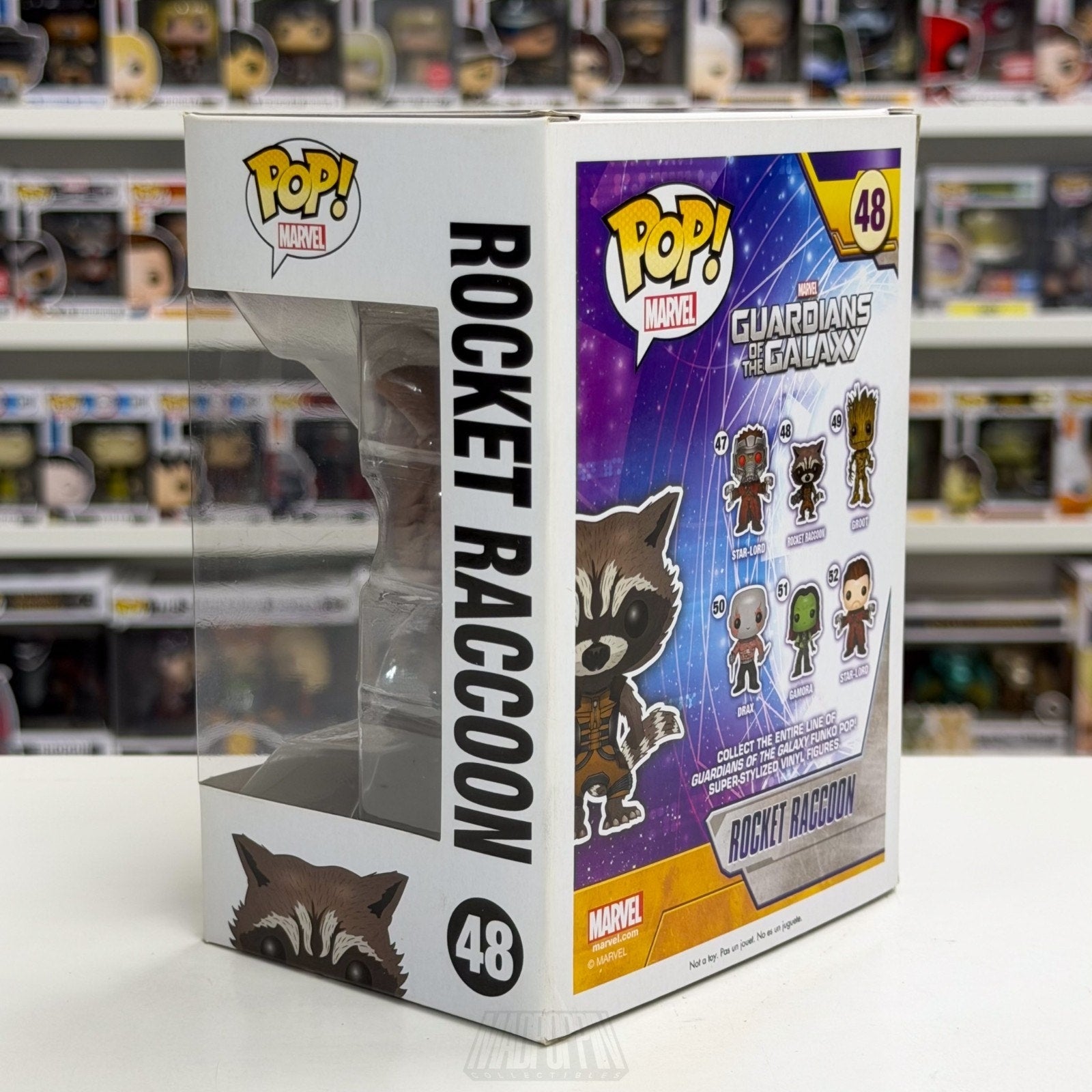 Funko Pop Marvel Guardians of the Galaxy Rocket Raccoon 48 GOTG Toy Vinyl Figure