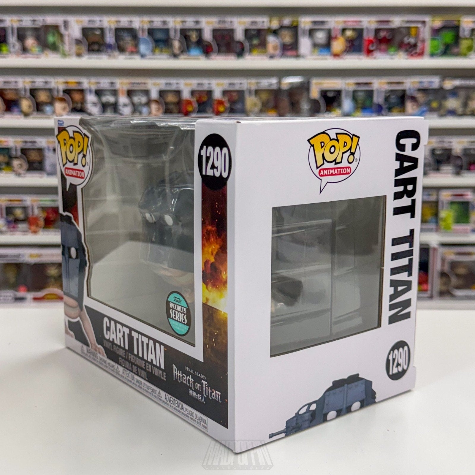 Funko Pop Anime Attack on Titan Cart Titan Specialty Series 1290 6" Vinyl Figure