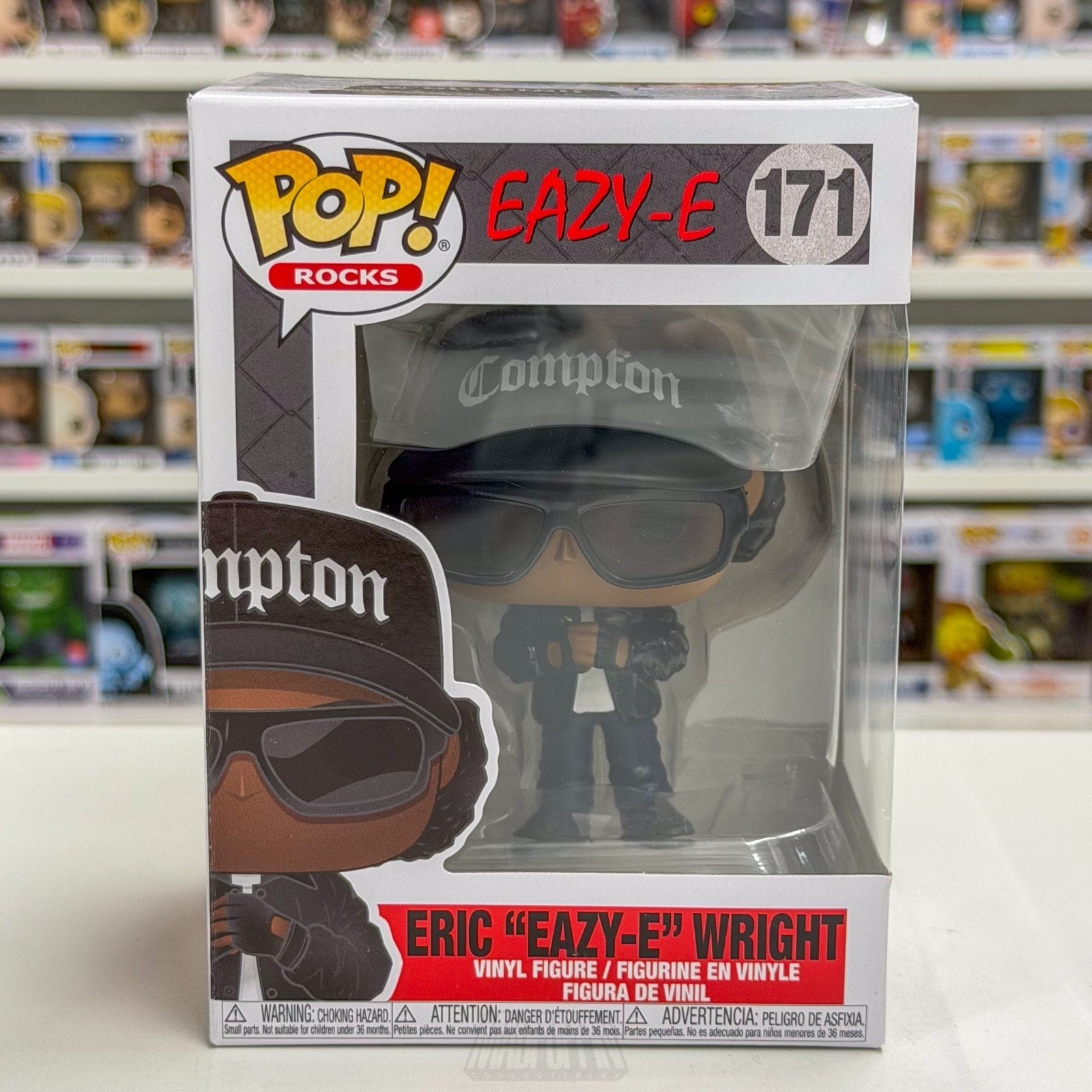 Funko Pop Rocks NWA Eric Eazy-E Wright 171 Gangsta Rap Hip Hop Toy Vinyl Figure