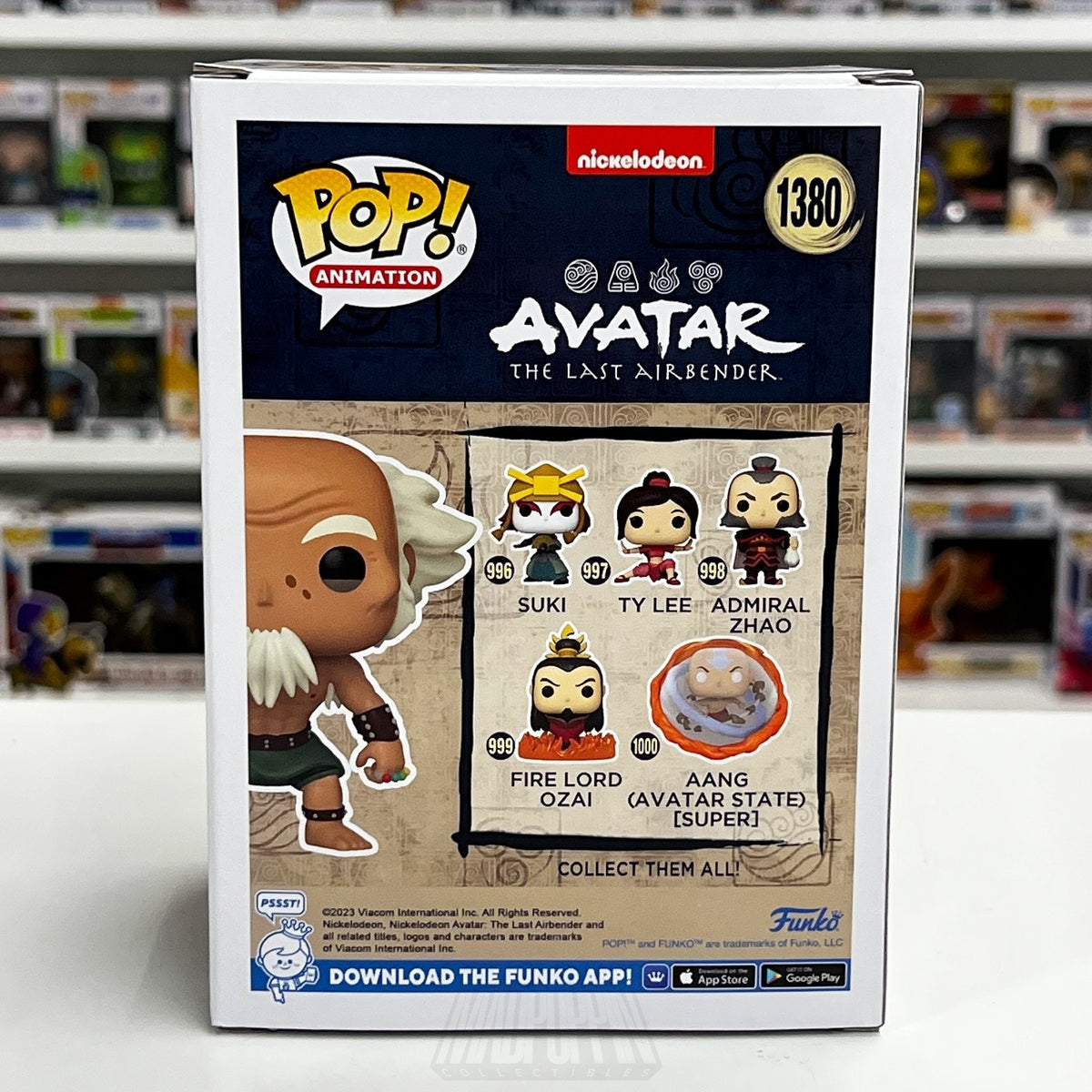 Funko Pop Anime Avatar Last Airbender King Bumi Entertainment Earth 1380 Figure