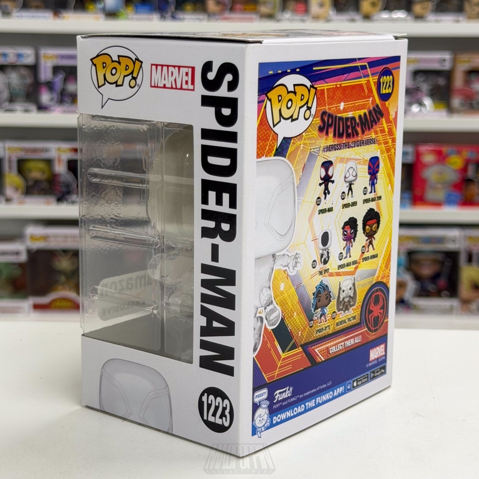 Funko Pop Marvel Spider-Man Leaping Translucent Amazon 1223 MCU Toy Vinyl Figure