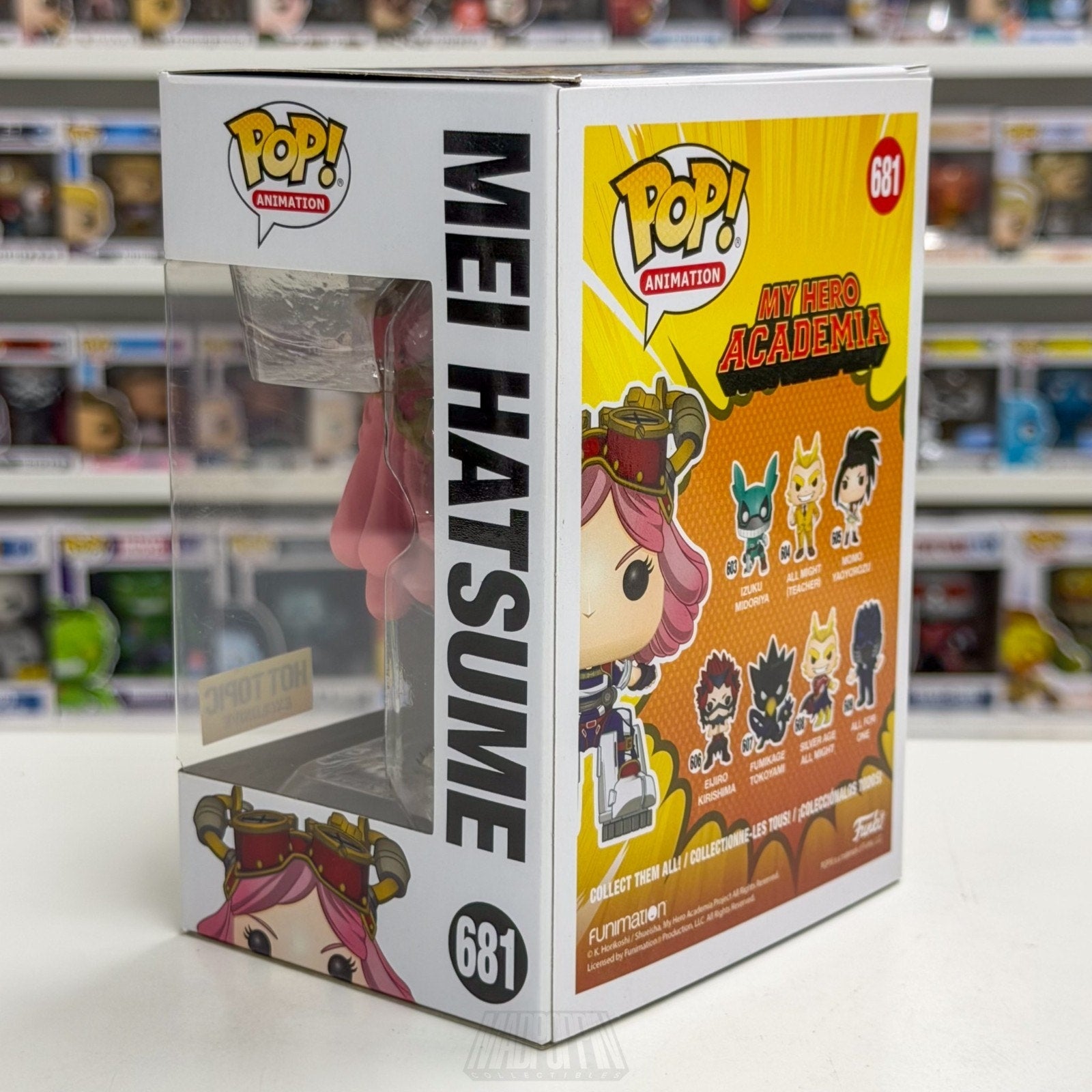 Funko Pop Anime My Hero Academia Mei Hatsume Hot Topic 681 Manga Vinyl Figure