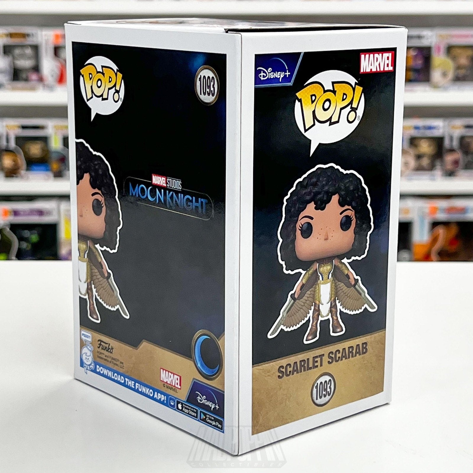 Funko Pop Marvel Moon Knight Scarlet Scarab 1093 Bobble-Head 2022 Summer LE SDCC