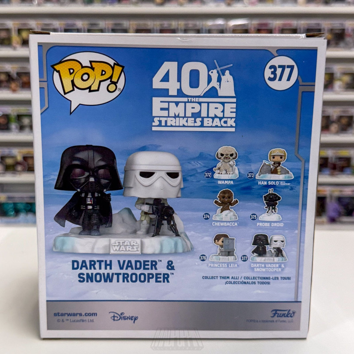 Funko Pop Star Wars Battle Echo Base Vader Snowtrooper Amazon 377 Sith Figure
