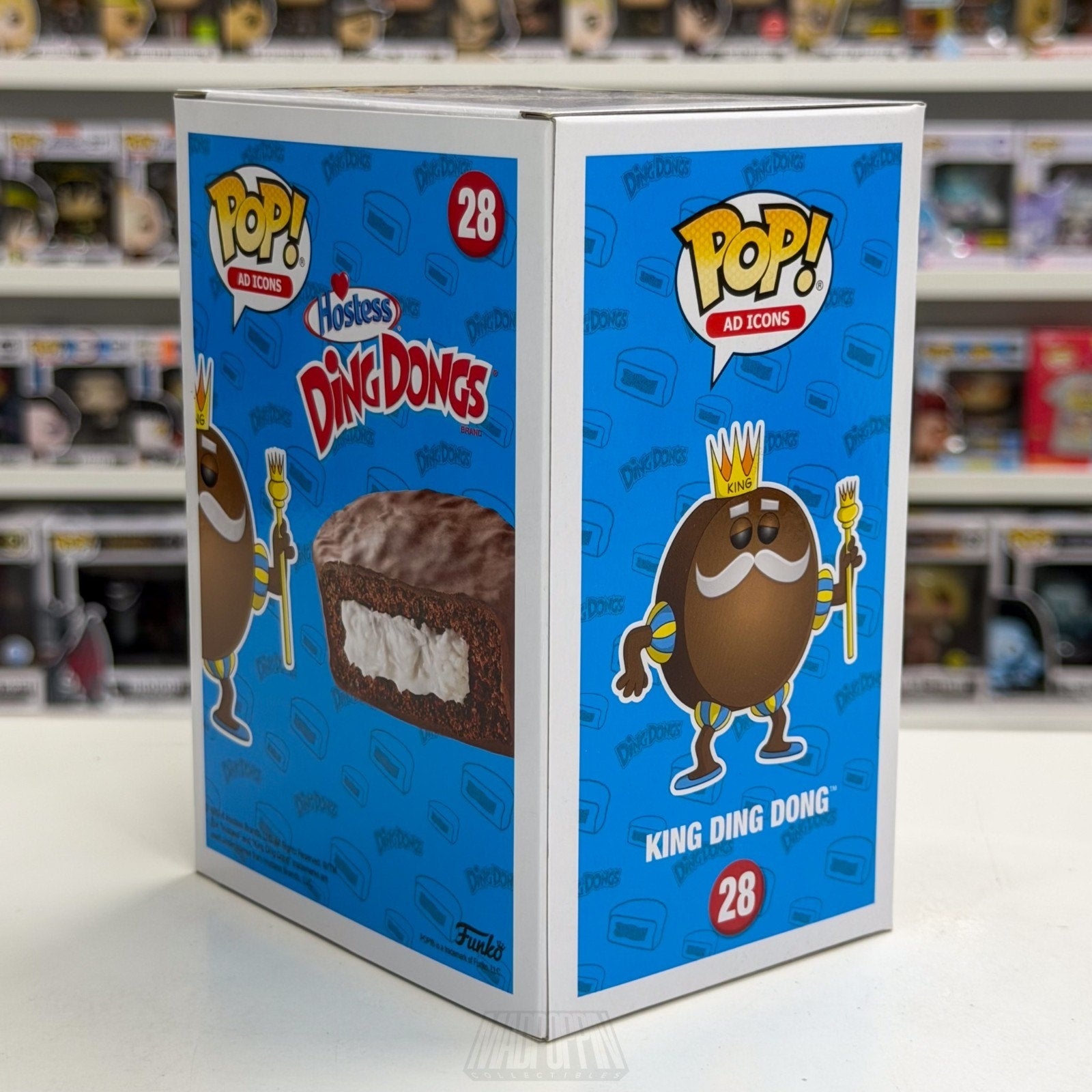 Funko Pop Ad Icons Hostess King Ding Dong Excl 28 Mascot Chocolate Vinyl Figure