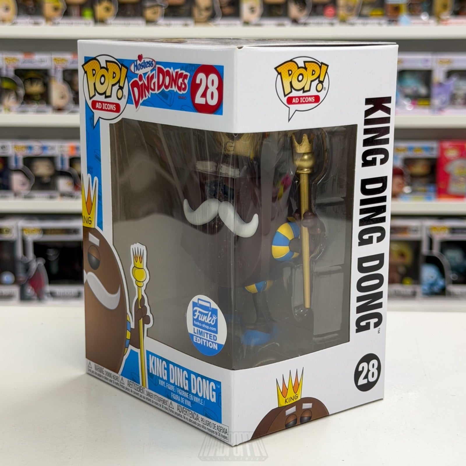 Funko Pop Ad Icons Hostess King Ding Dong Excl 28 Mascot Chocolate Vinyl Figure