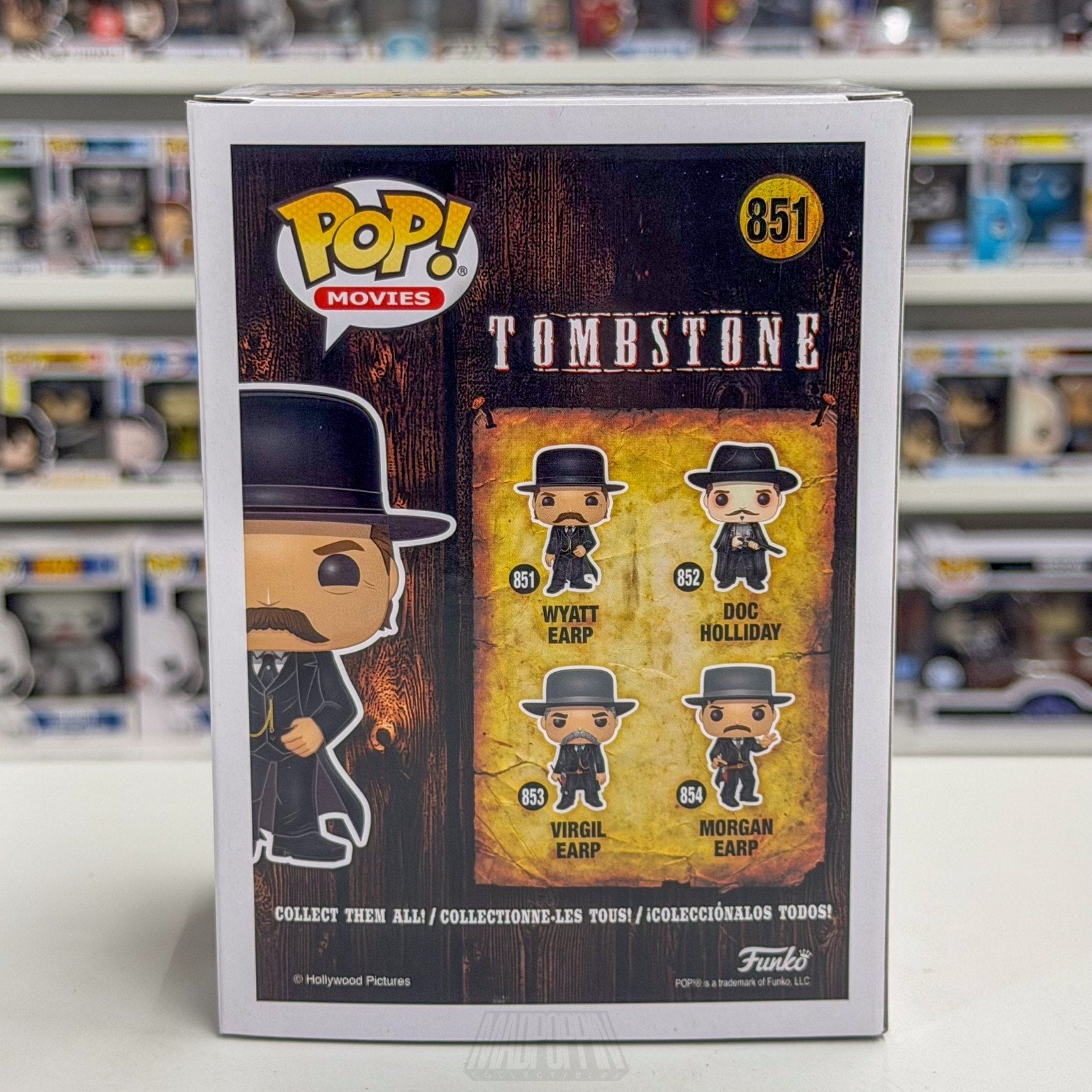 Funko Pop Movies Tombstone Wyatt Earp 851 Western Cowboys Outlaws Vinyl Figure