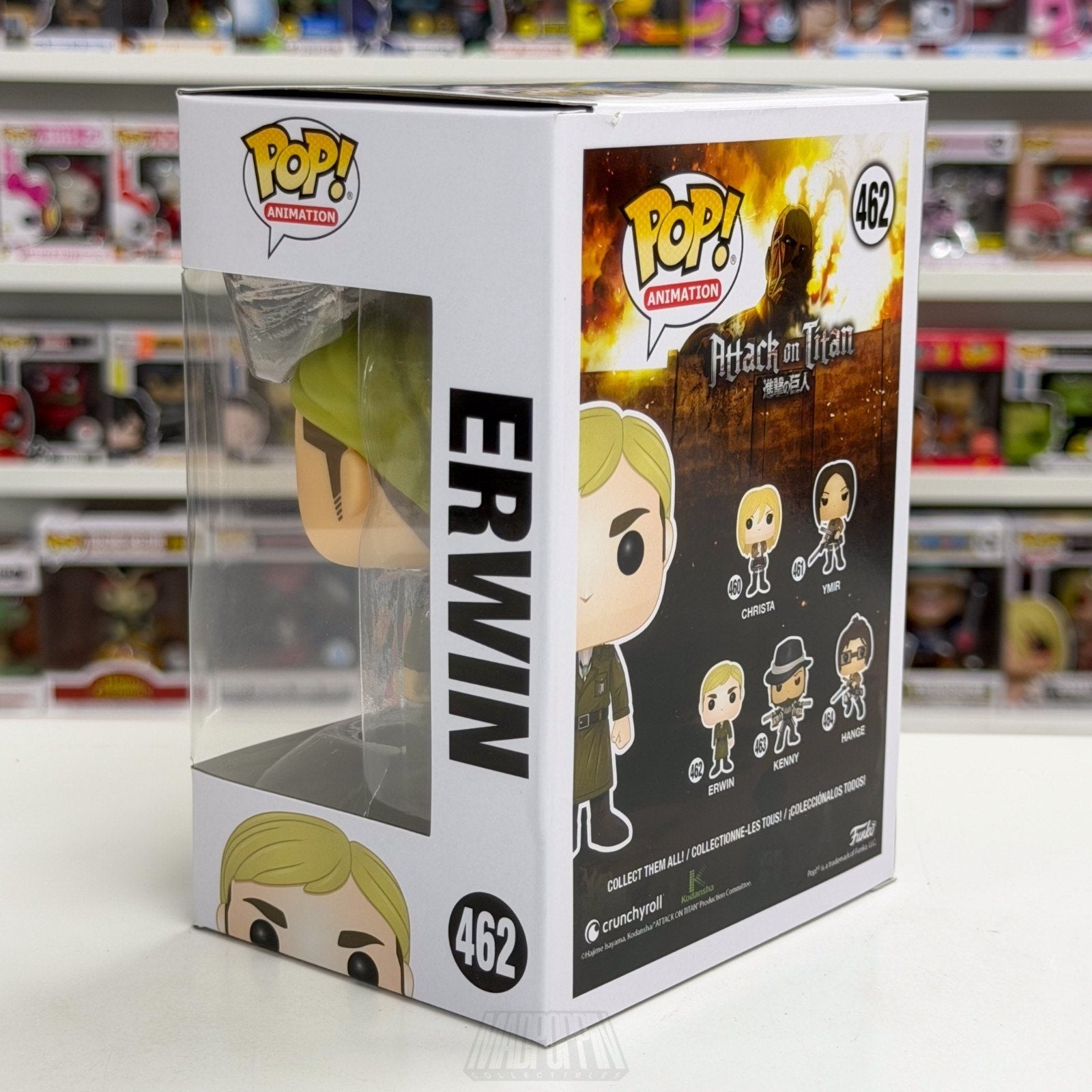 Funko Pop Anime Attack on Titan Erwin Smith 462 Japanese Manga Toy Vinyl Figure
