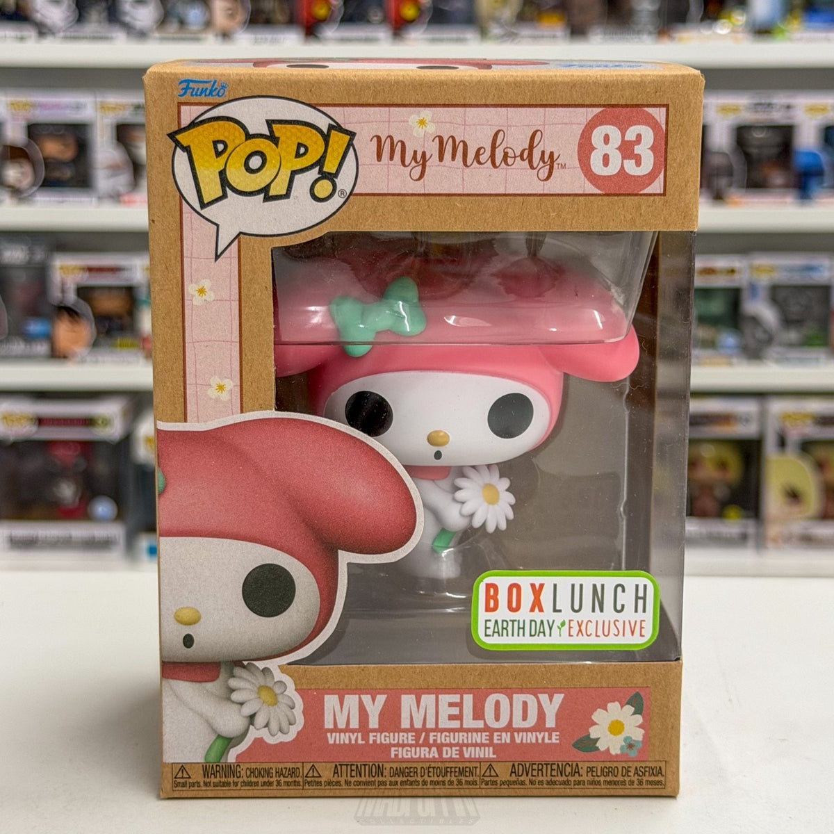 Funko Pop Sanrio My Melody Earth Day BoxLunch 83 Kawaii Cute Rabbit Vinyl Figure