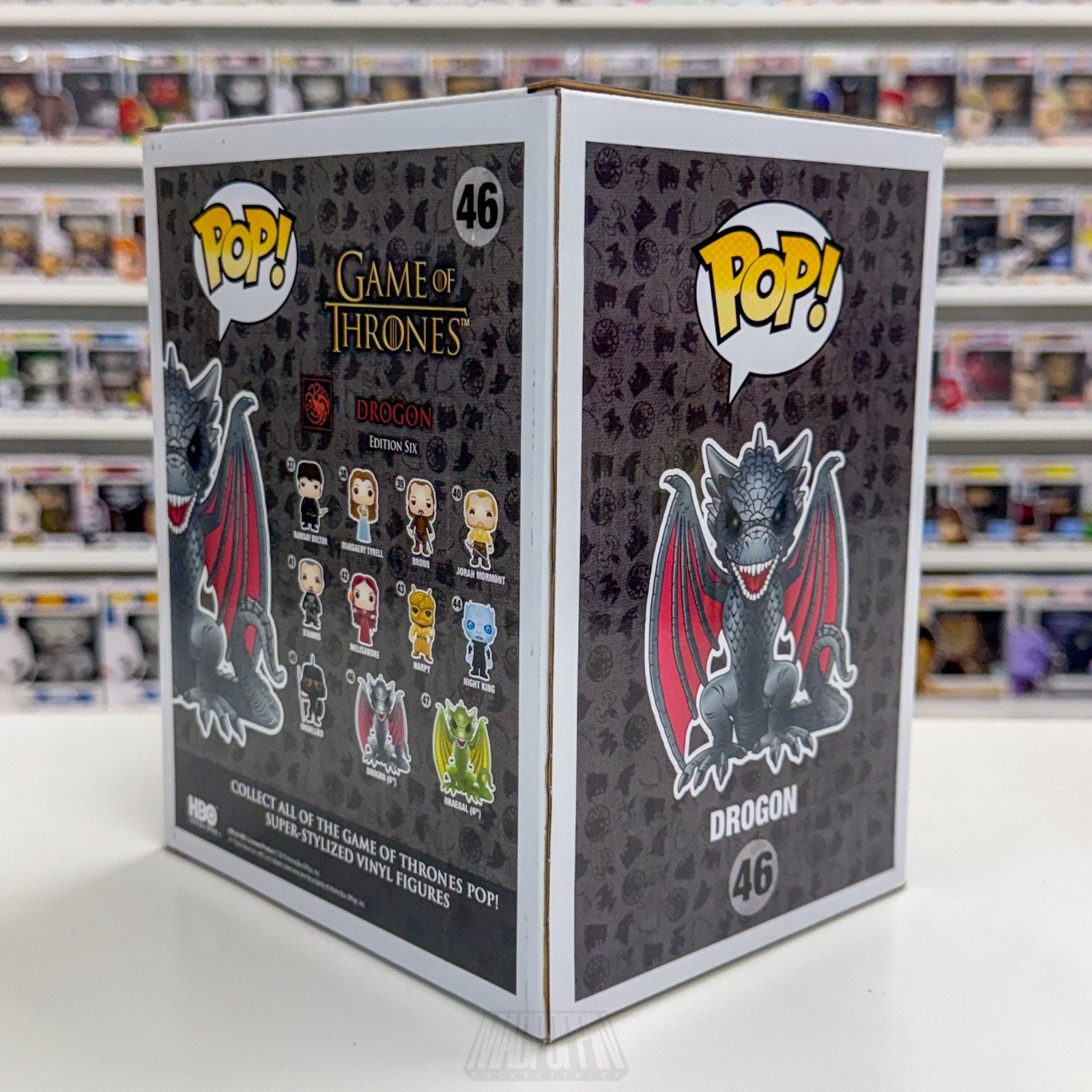 Funko Pop TV HBO Game of Thrones Drogon Red Eyes 46 Dragon Vinyl 6" Figure