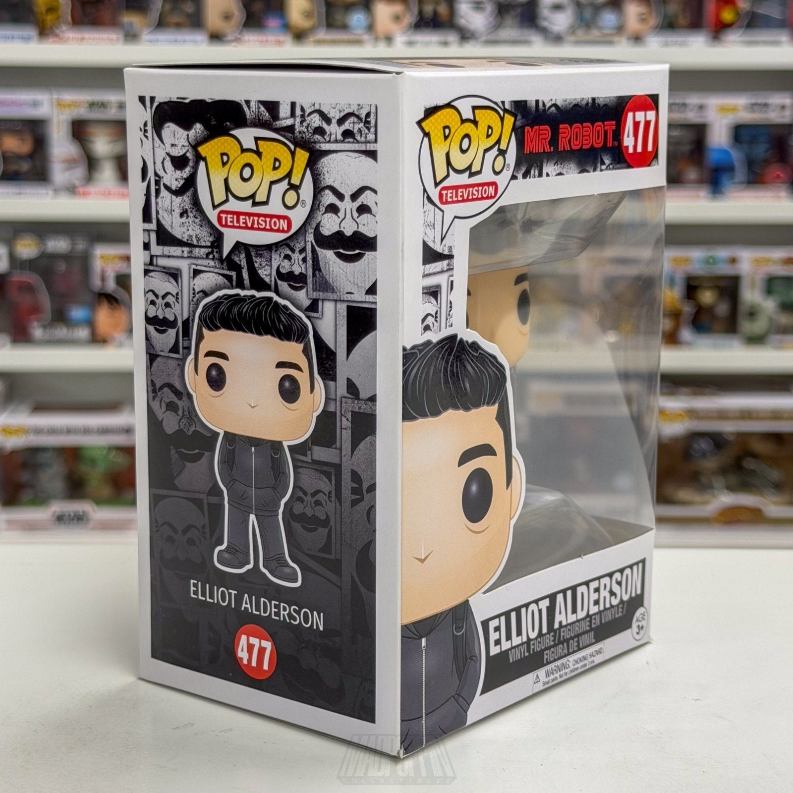 Funko Pop TV Mr Robot Elliot Alderson 477 Cybersecurity Hacker Toy Vinyl Figure