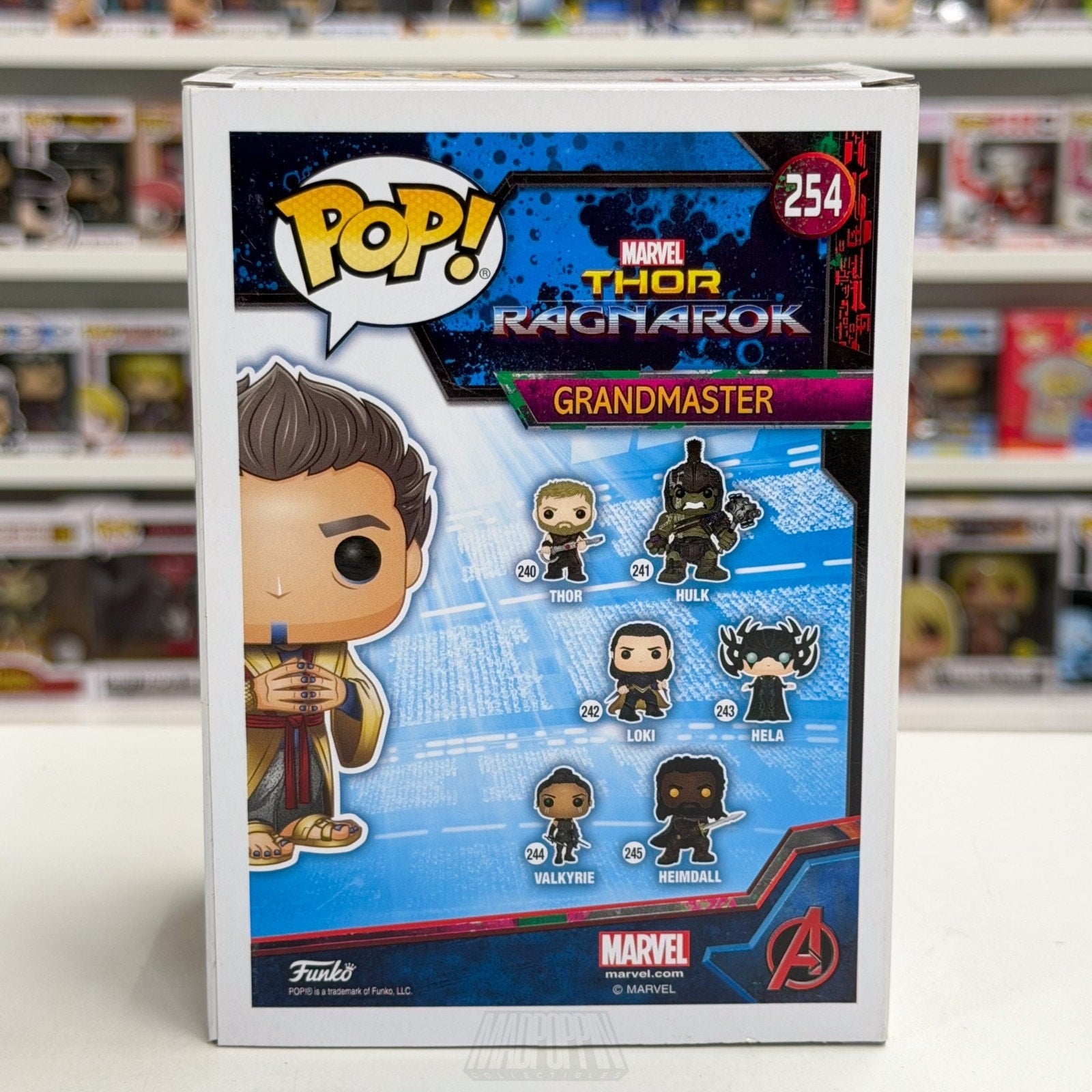 Funko Pop Marvel Thor Ragnarok Grandmaster NYCC 254 Sakaar Dictator Vinyl Figure