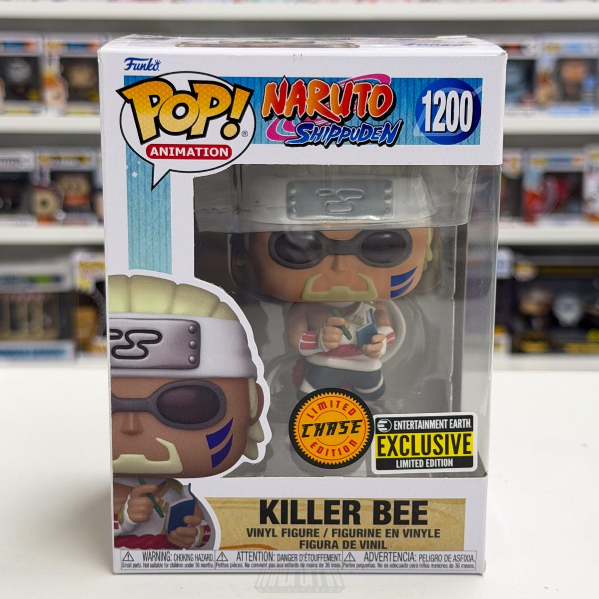 Funko Pop Anime Naruto Killer Bee Chase Entertainment Earth 1200 Vinyl Figure