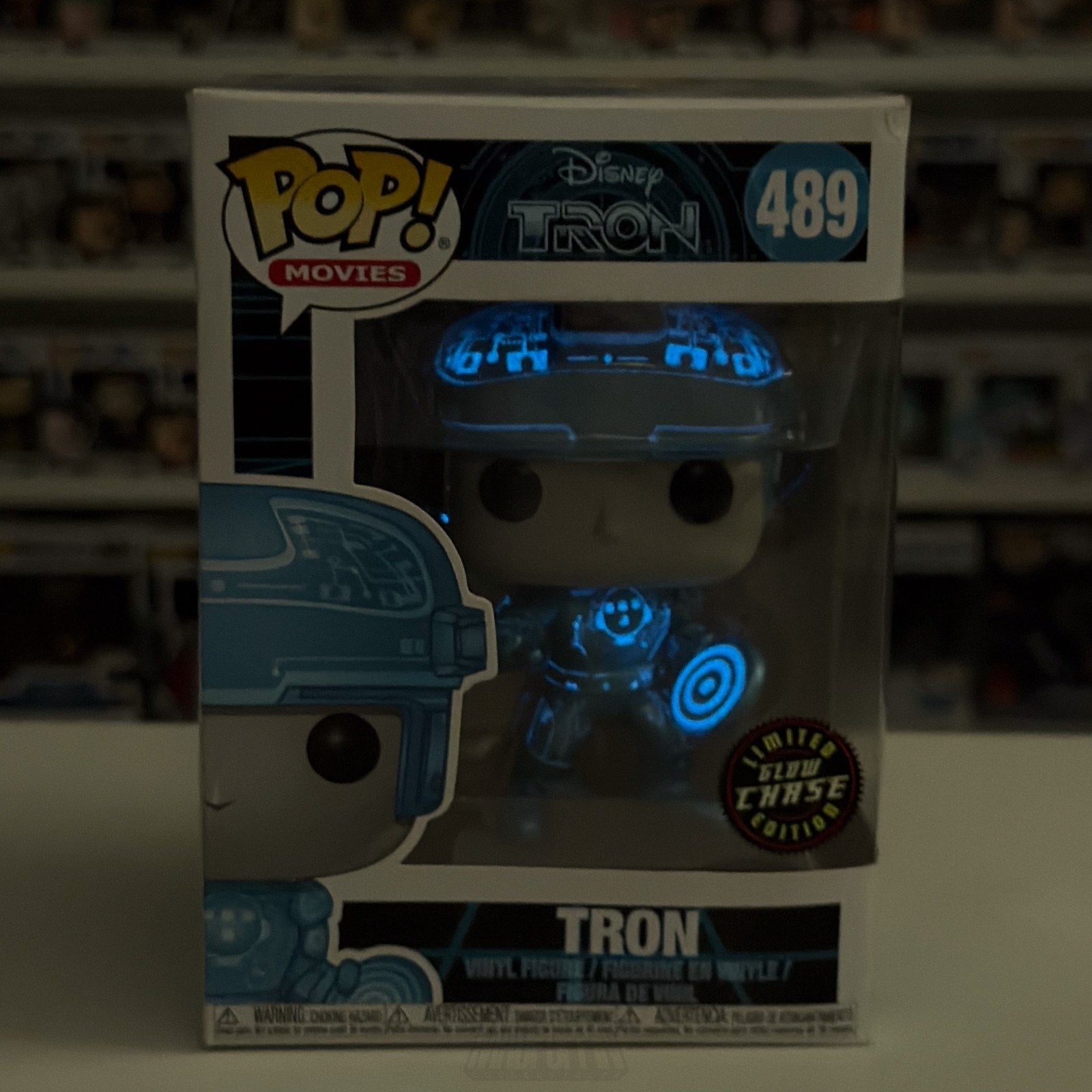 Funko Pop Disney Tron Metallic Glow Chase 489 Sci-Fi Video Game Toy Vinyl Figure