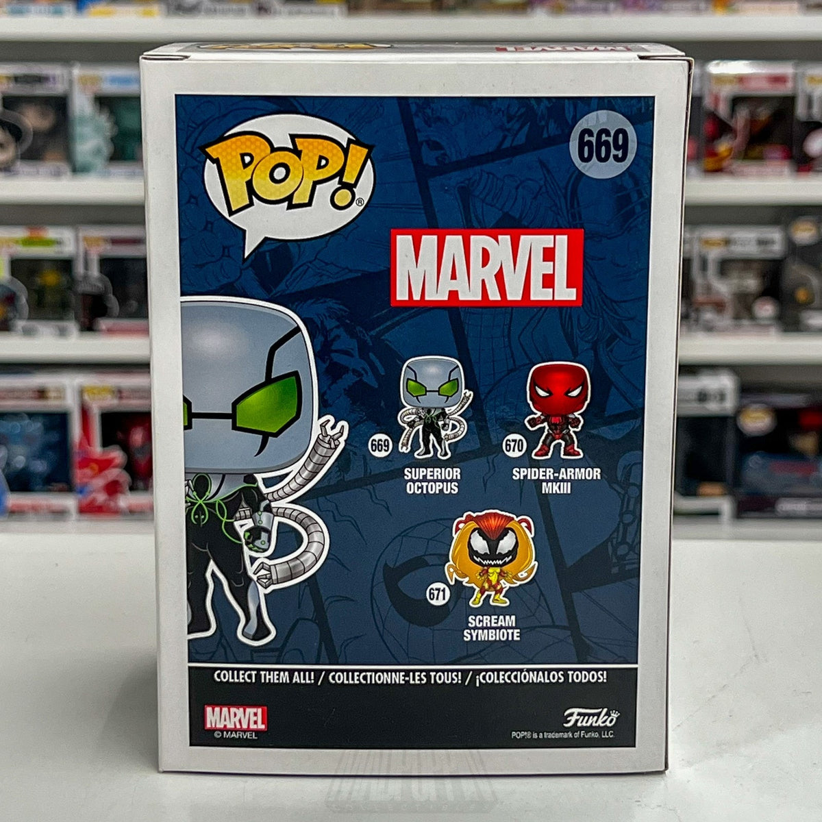 Funko Pop Marvel Superior Octopus Suit Walgreens 669 Spider-Man Toy Vinyl Figure