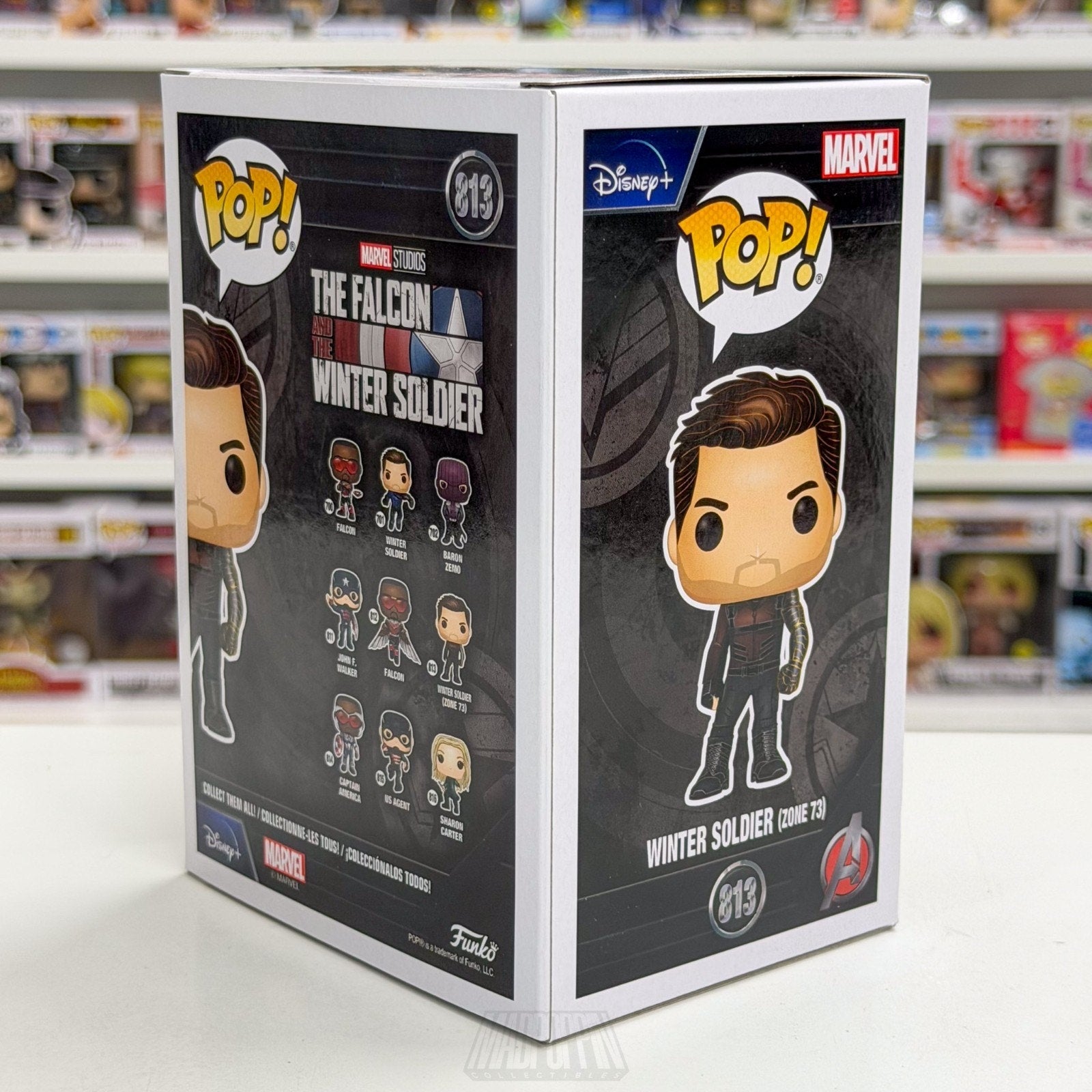 Funko Pop Marvel Falcon & Winter Soldier Zone 73 813 Bucky Barnes Vinyl Figure