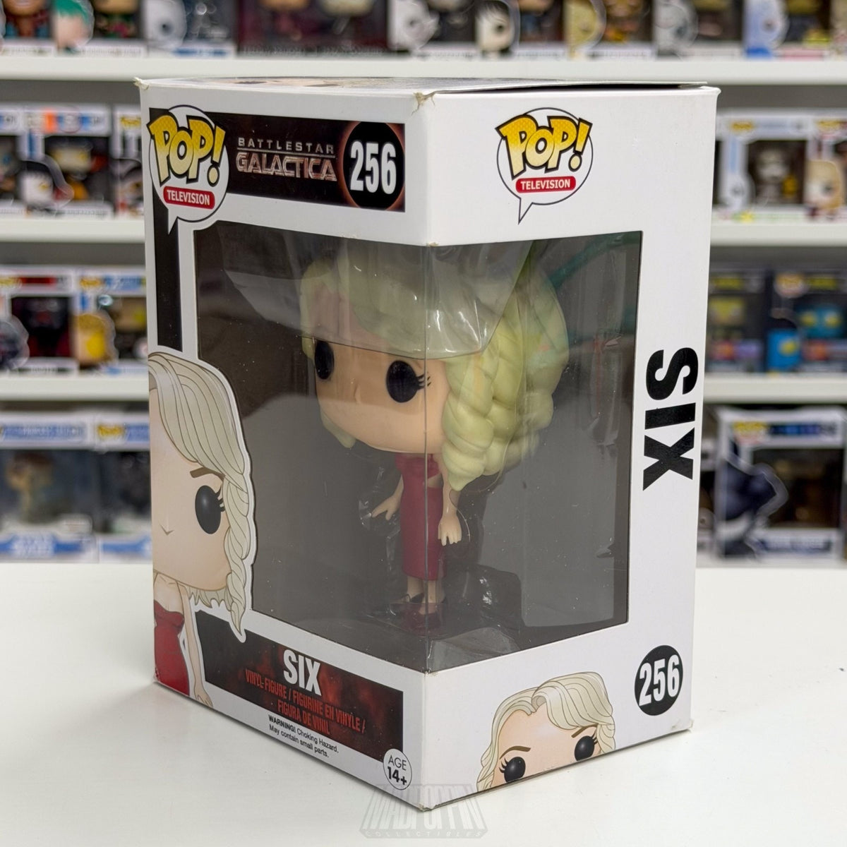 Funko Pop TV Battlestar Galactica Six 256 Cylon Android Red Dress Vinyl Figure