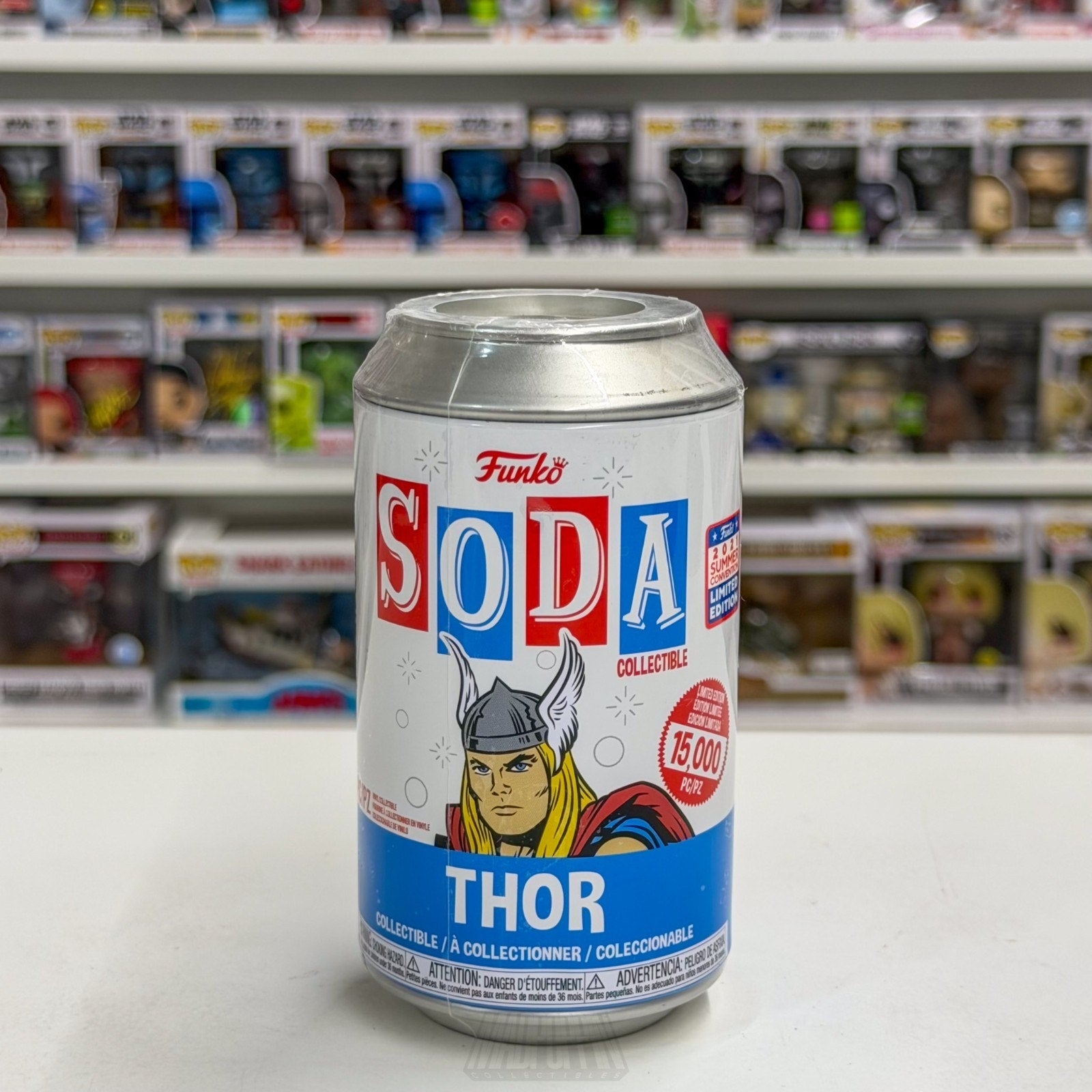 Funko Soda Marvel Thor Odinson FunKon 2021 Exclusive Avengers Toy Vinyl Figure