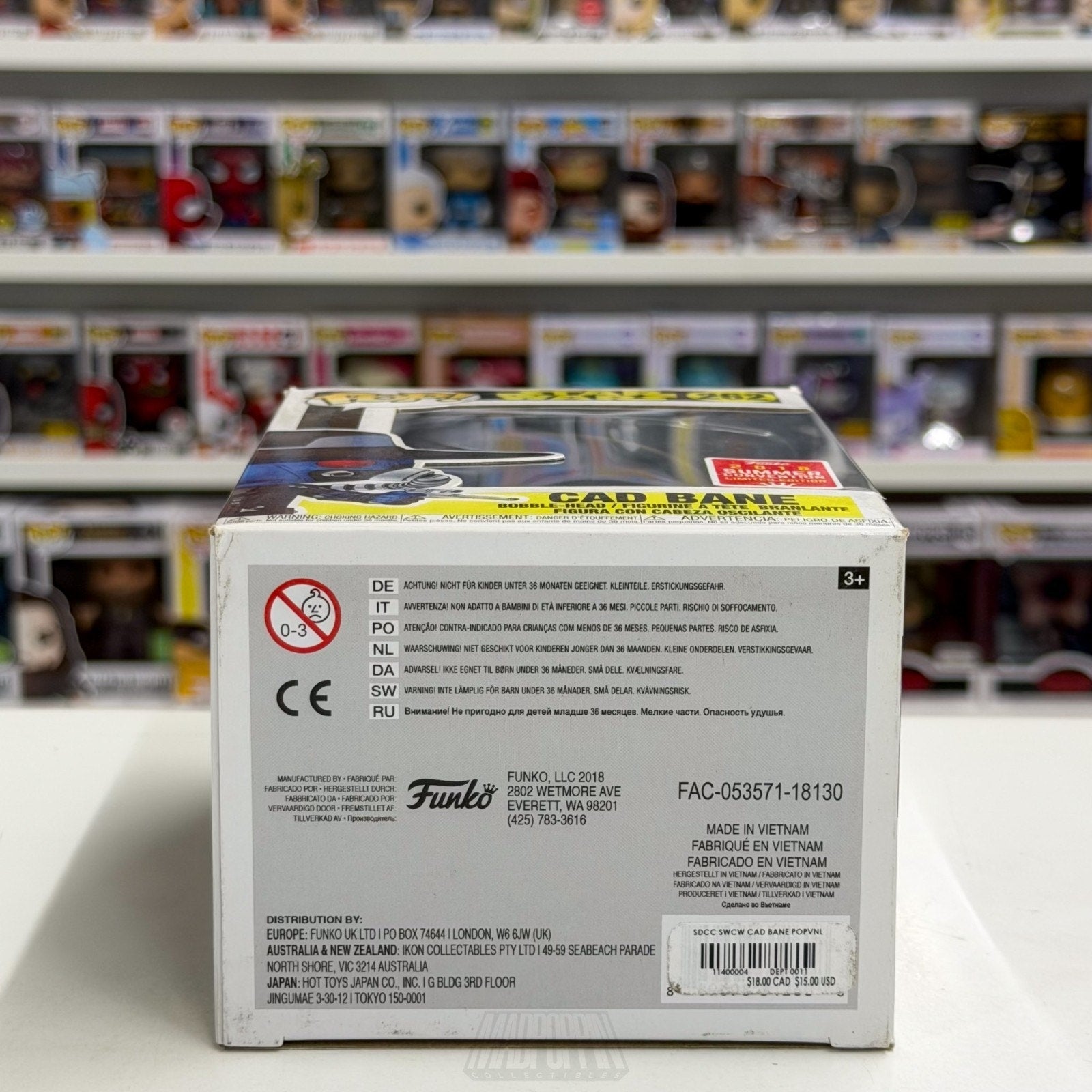 Funko Pop Star Wars Cad Bane SDCC Summer Con 262 Bounty Hunter Toy Vinyl Figure