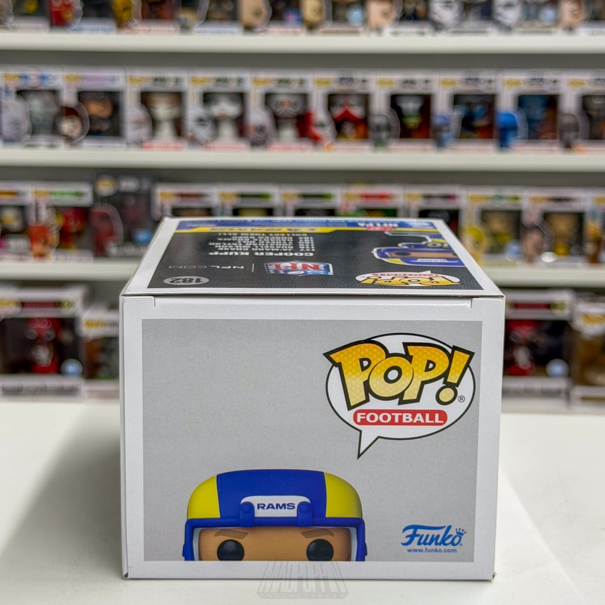 Funko Pop NFL Football Los Angeles Rams Cooper Kupp 182 Wide Receiver Toy Figure