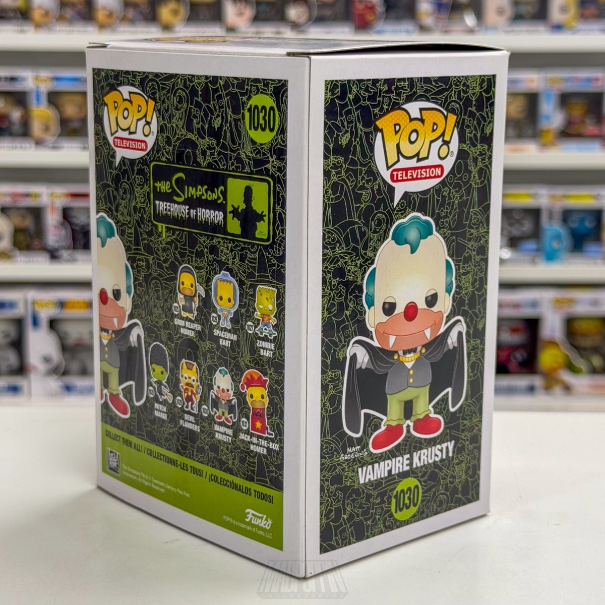 Funko Pop TV Simpsons Treehouse of Horror Vampire Krusty 1030 Clown Vinyl Figure