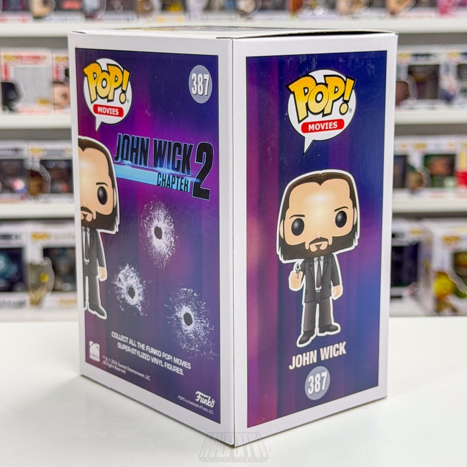 Funko Pop Movies John Wick Chapter 2 Bloody Chase 387 Keanu Reeves Vinyl Figure