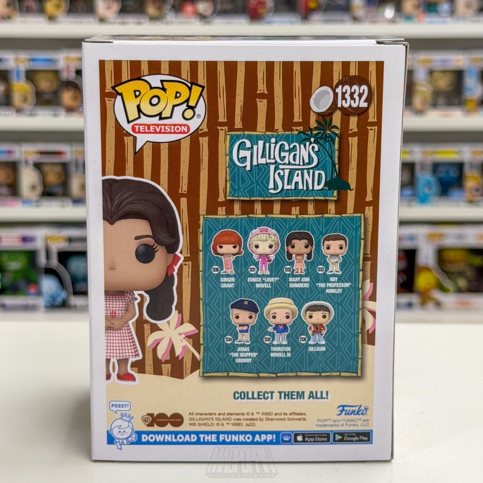 Funko Pop TV Gilligan's Island Mary Ann Summers 1332 Castaways Toy Vinyl Figure