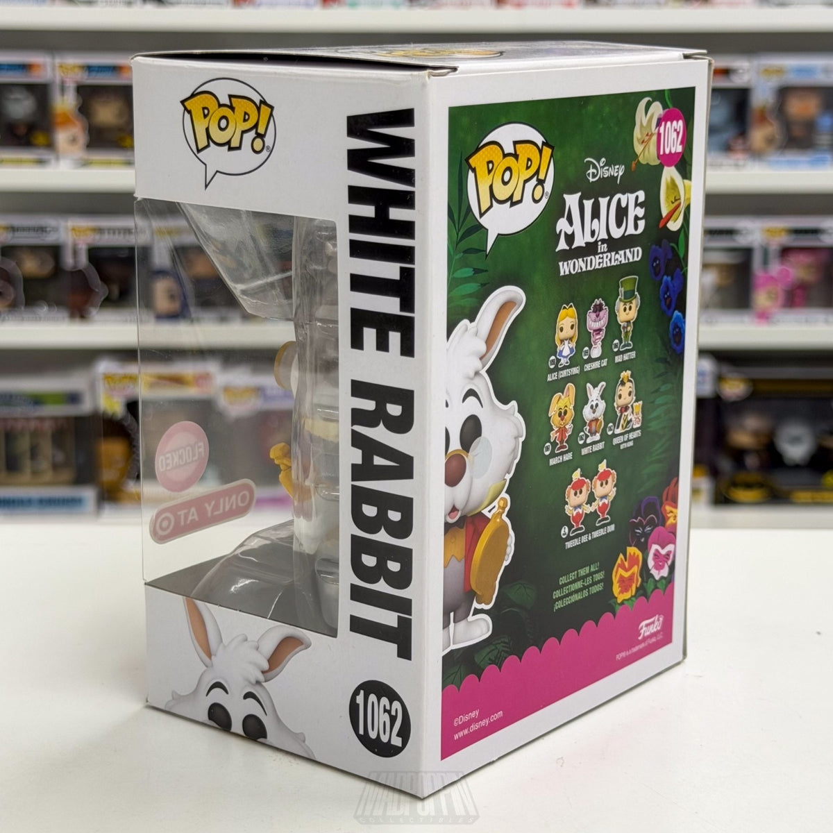 Funko Pop Disney Alice In Wonderland White Rabbit Flocked Target 1062 Toy Figure