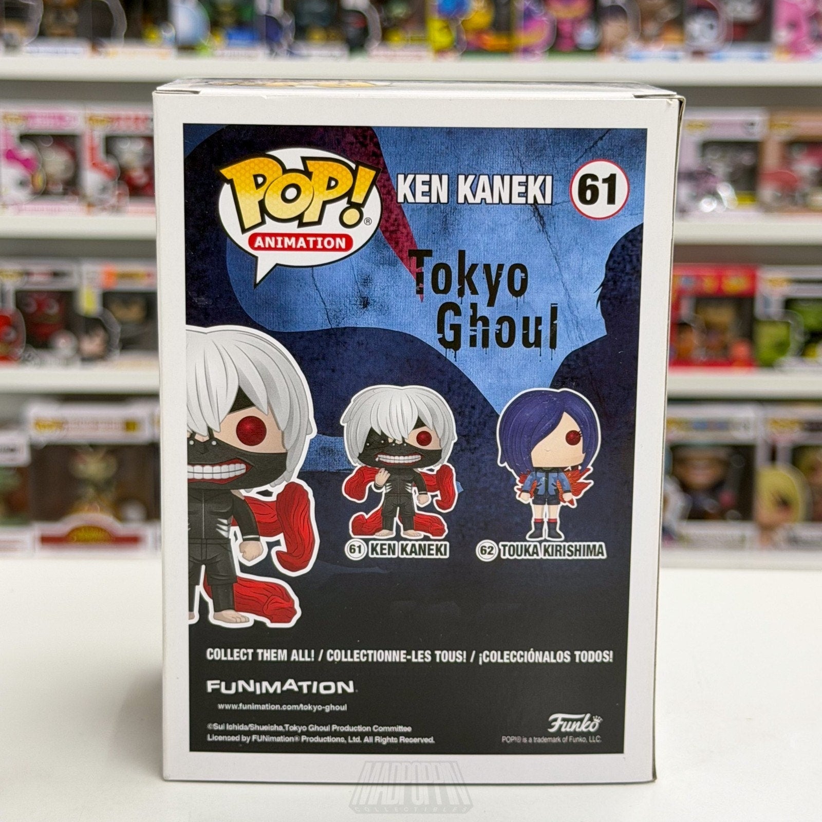 Funko Pop Anime Tokyo Ghoul Ken Kaneki 61 Japanese Dark Manga Toy Vinyl Figure