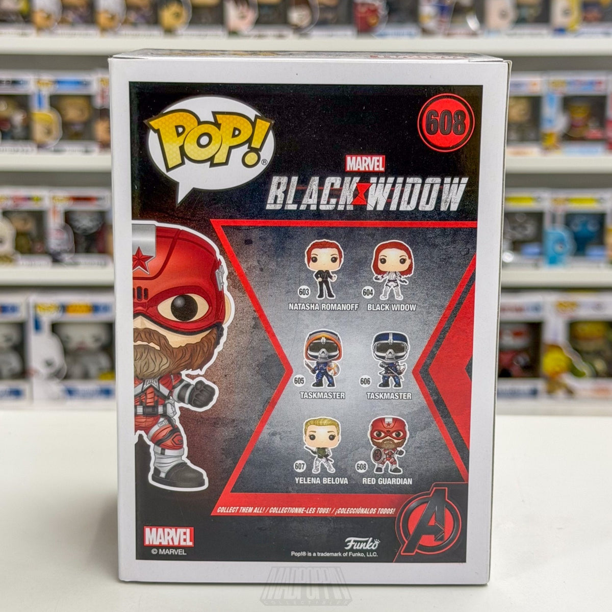 Funko Pop Marvel Black Widow Red Guardian 608 MCU Super Soldier Toy Vinyl Figure